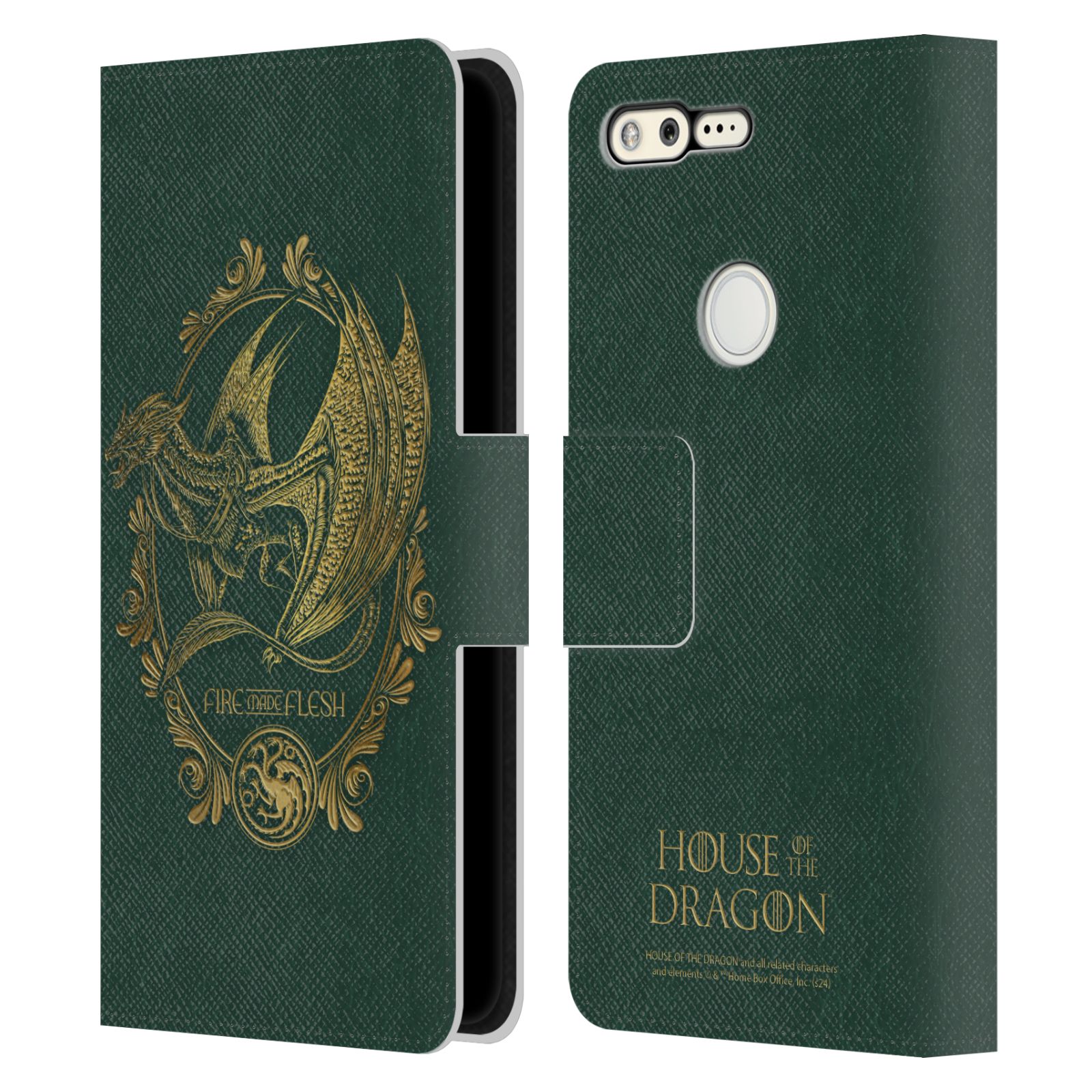 OFFICIAL HOUSE OF THE DRAGON SEASON 2 GRAPHICS LEATHER BOOK CASE GOOGLE PHONES