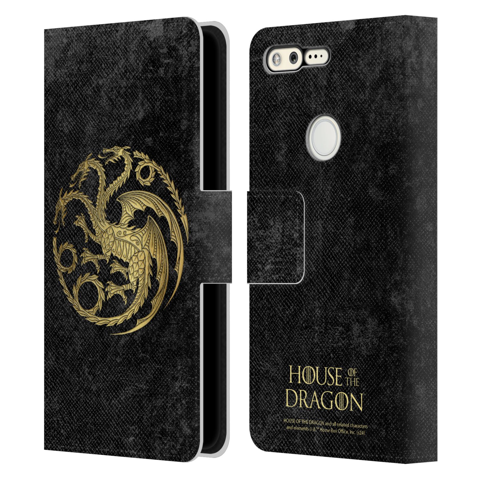 OFFICIAL HOUSE OF THE DRAGON SEASON 2 GRAPHICS LEATHER BOOK CASE GOOGLE PHONES