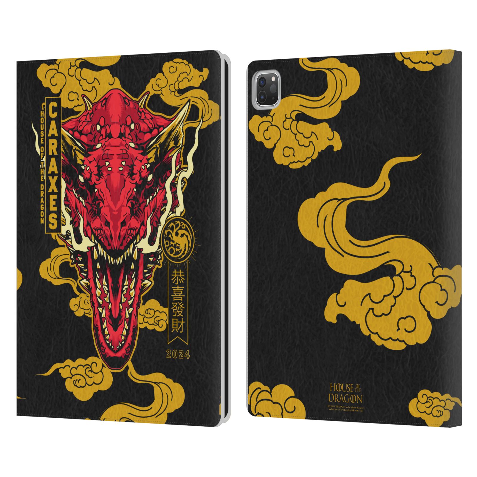 OFFICIAL HOUSE OF THE DRAGON YEAR OF THE DRAGON LEATHER BOOK CASE FOR APPLE iPAD - Picture 7 of 11