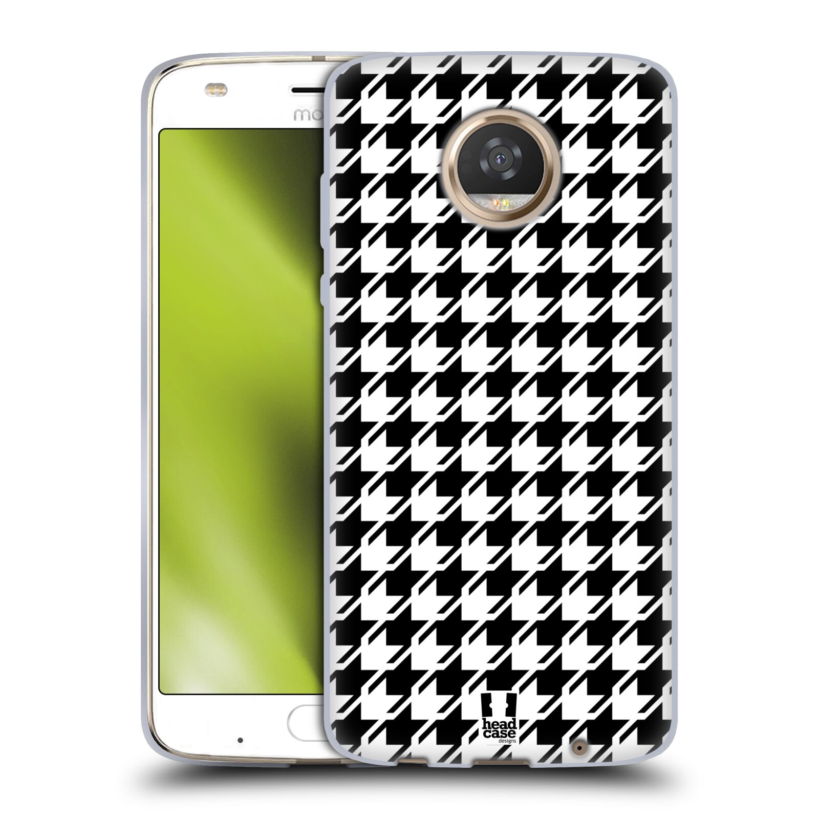 HEAD CASE DESIGNS HOUNDSTOOTH-PATTERNS SOFT GEL CASE FOR MOTOROLA PHONES 2
