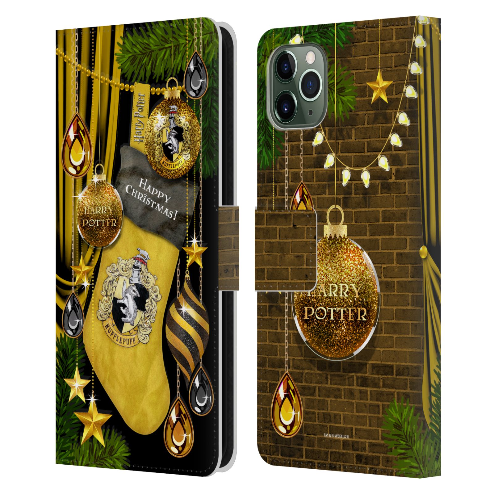 HARRY POTTER ORNEMENTS DE NOËL ÉTUI COQUE EN CUIR POUR APPLE iPHONE TÉLÉPHONES - Photo 8 sur 11