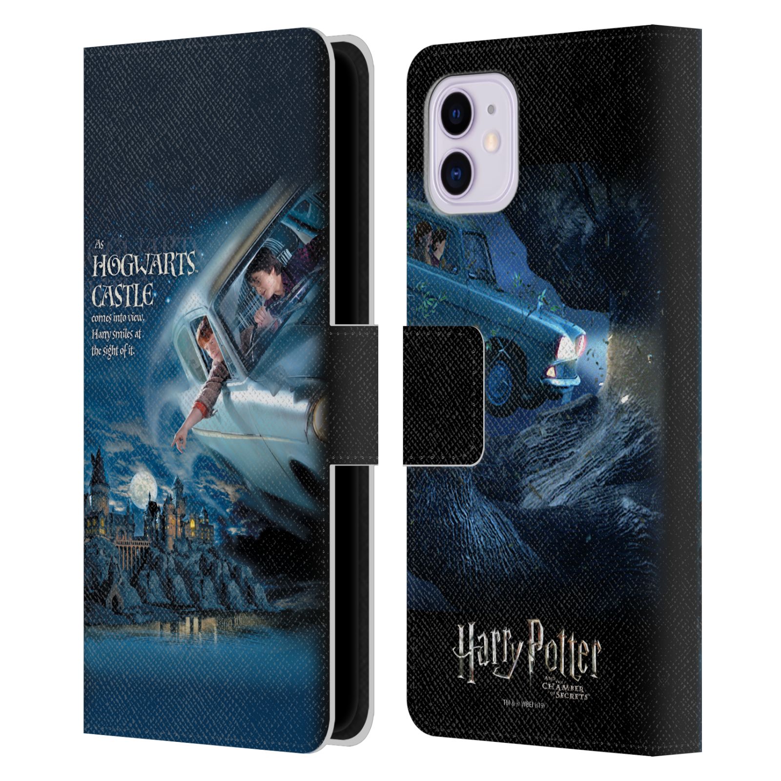 Flying Car Poster Leather Wallet Case for iPhone 11