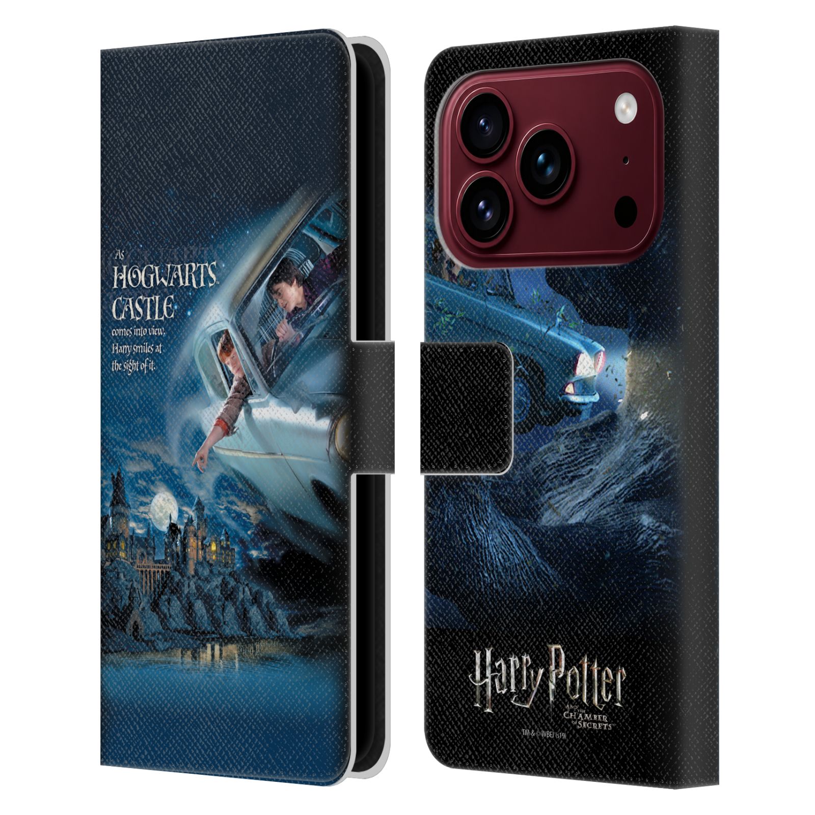 Flying Car Poster Leather Wallet Case for iPhone 18 Pro