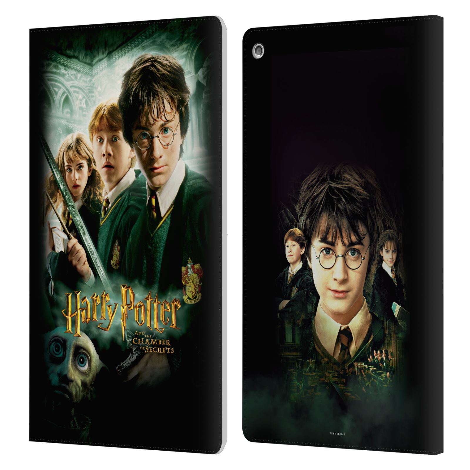 OFFICIAL HARRY POTTER CHAMBER OF SECRETS III LEATHER BOOK CASE FOR AMAZON FIRE - Picture 9 of 9