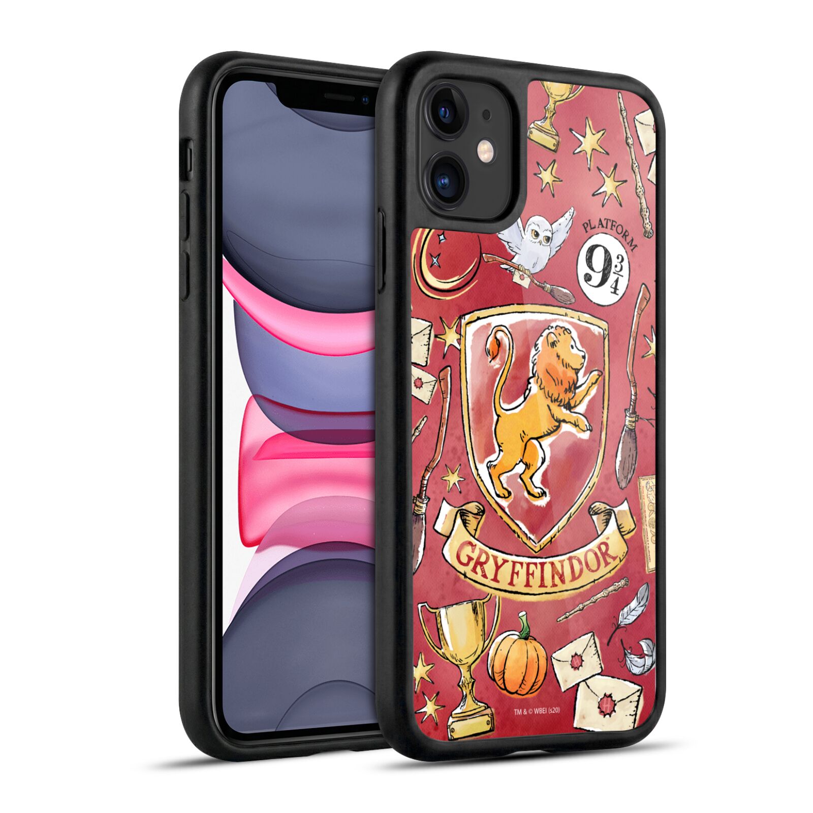 Gryffindor Pattern Hard MagSafe Case for iPhone 11