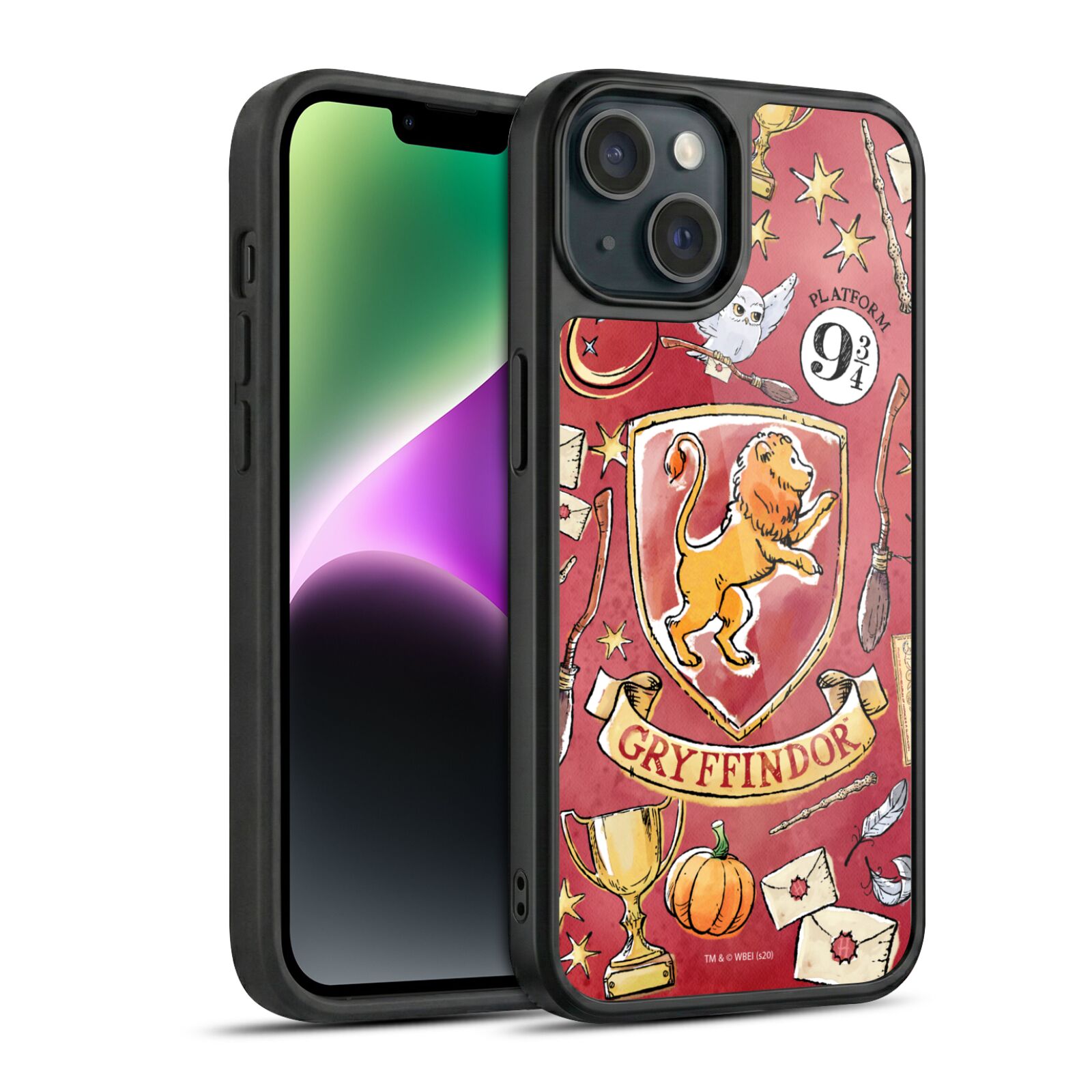 Gryffindor Pattern Hard MagSafe Case for iPhone 14