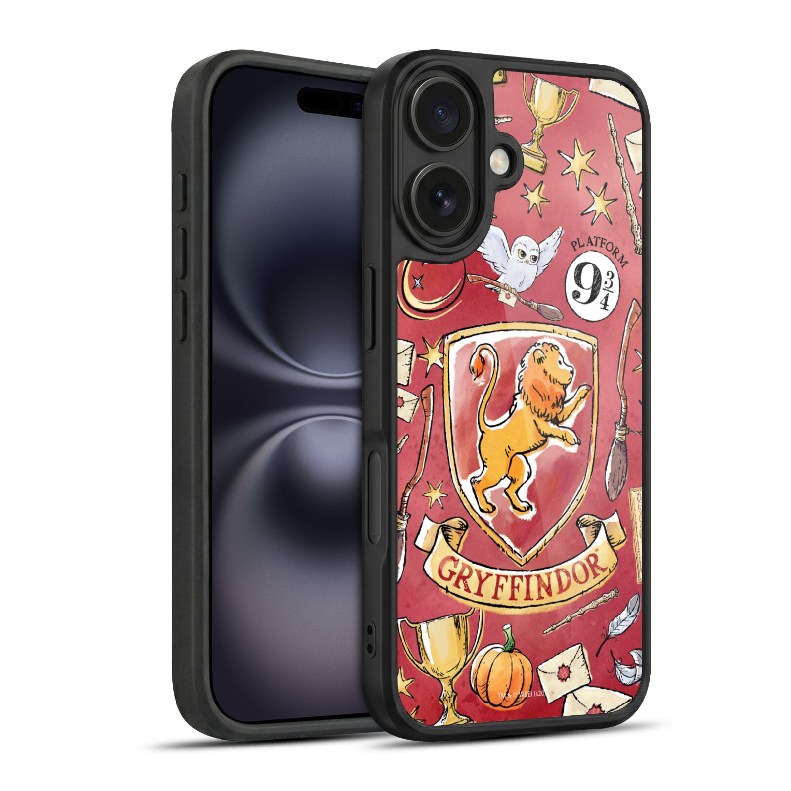 Gryffindor Pattern Hard MagSafe Case for iPhone 16