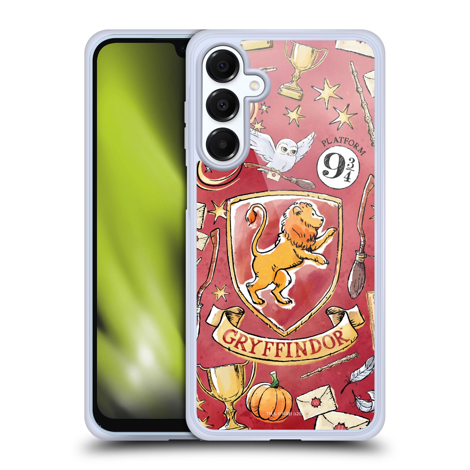 Gryffindor Pattern Hybrid MagSafe Case for Galaxy A16 5G