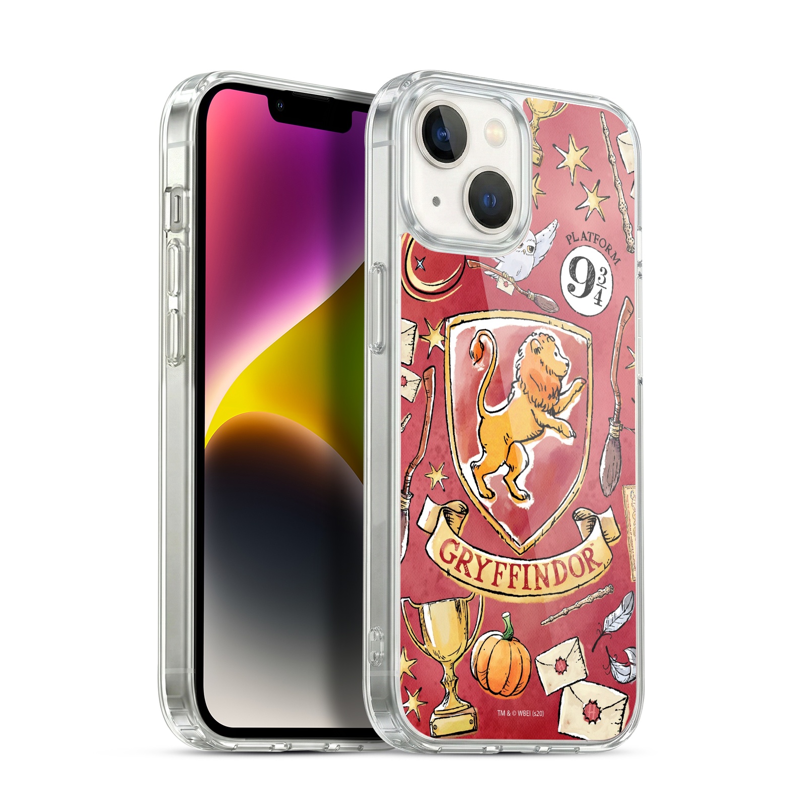 Gryffindor Pattern Hybrid MagSafe Case for iPhone 14