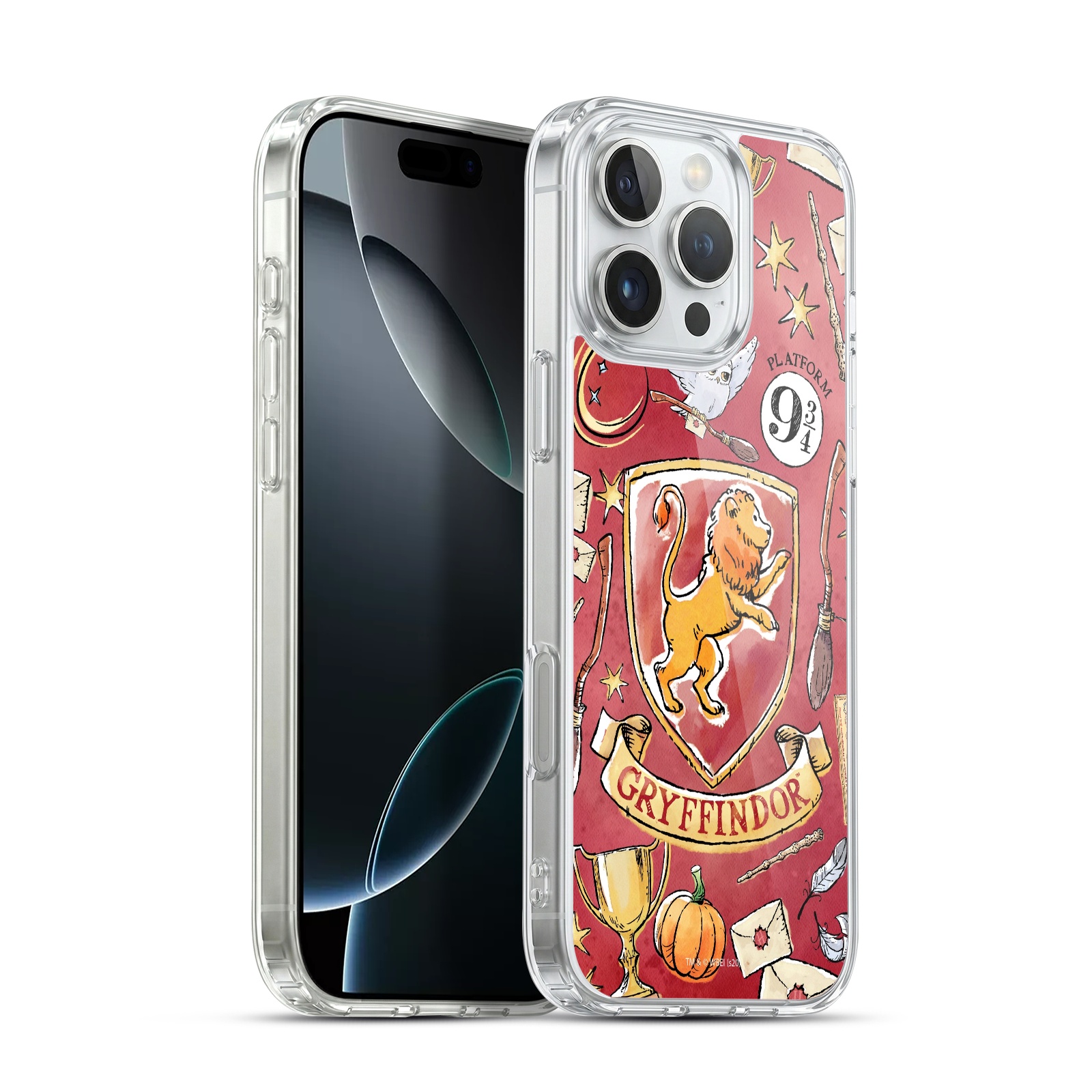 Gryffindor Pattern Hybrid MagSafe Case for iPhone 16 Pro Max