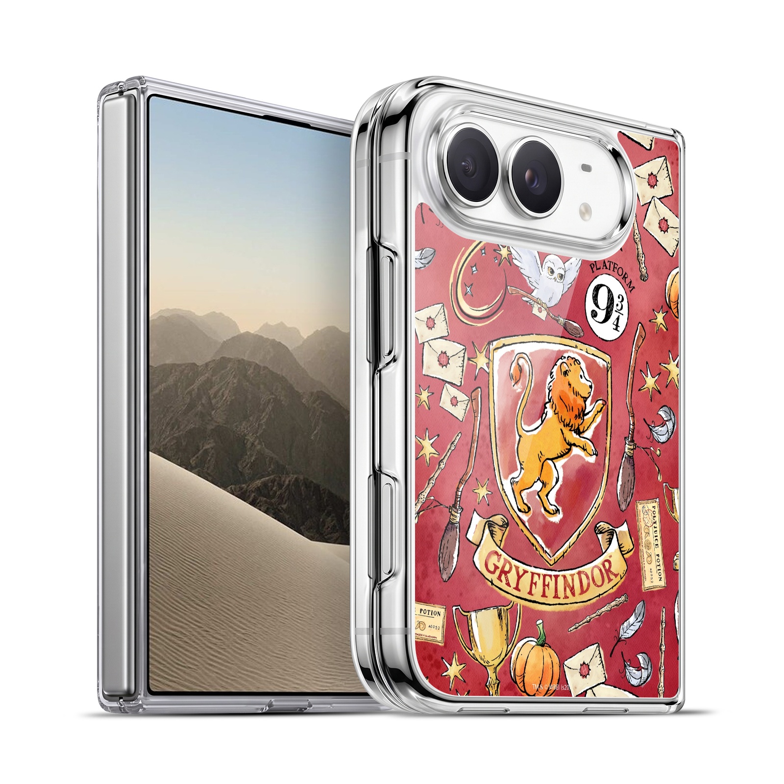 Gryffindor Pattern Hybrid MagSafe Case for iPhone Duo