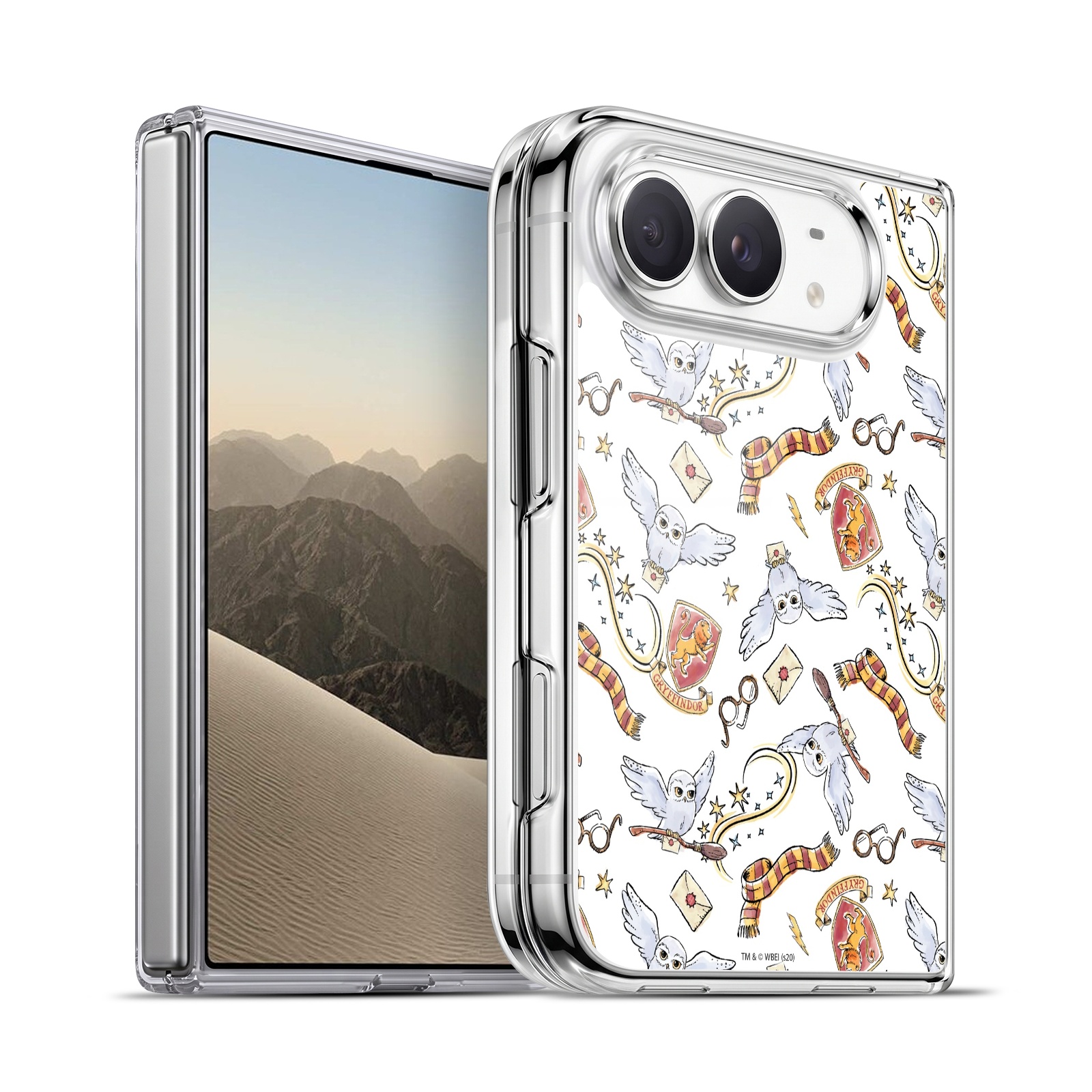 Hedwig Owl Pattern Hybrid MagSafe Case for iPhone Duo