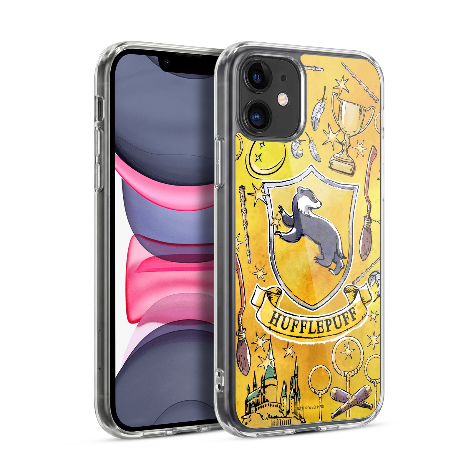 Hufflepuff Pattern Hybrid MagSafe Case for iPhone 11