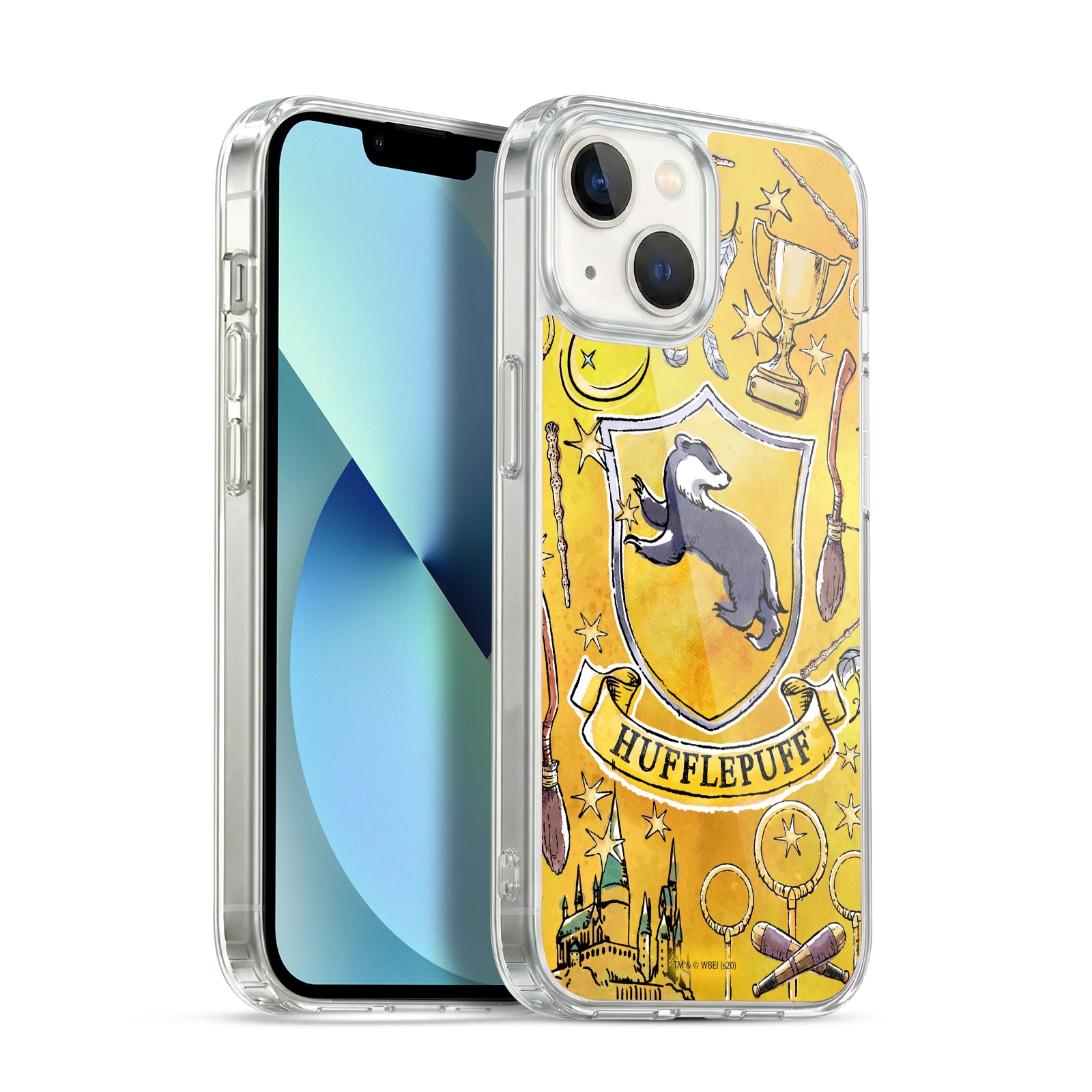 Hufflepuff Pattern Hybrid MagSafe Case for iPhone 13