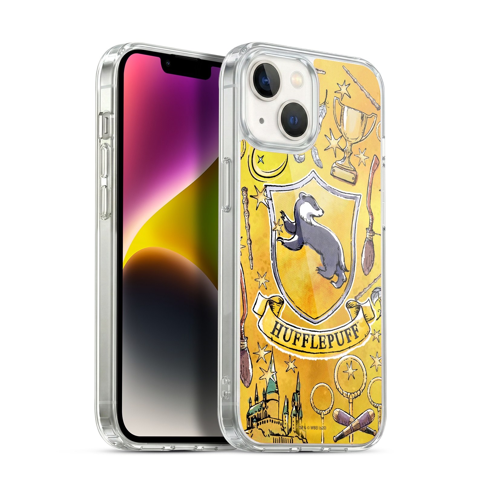 Hufflepuff Pattern Hybrid MagSafe Case for iPhone 14