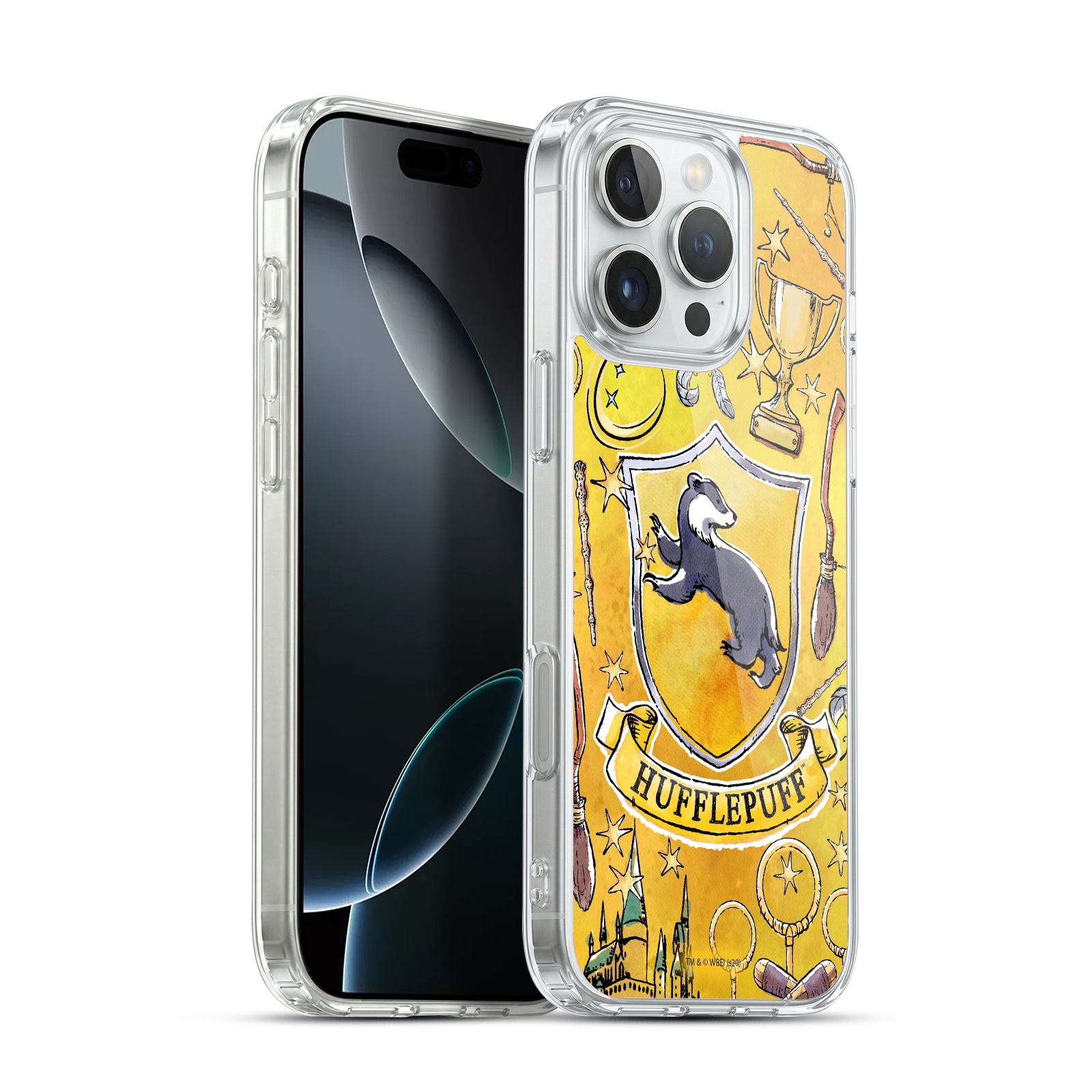 Hufflepuff Pattern Hybrid MagSafe Case for iPhone 16 Pro Max