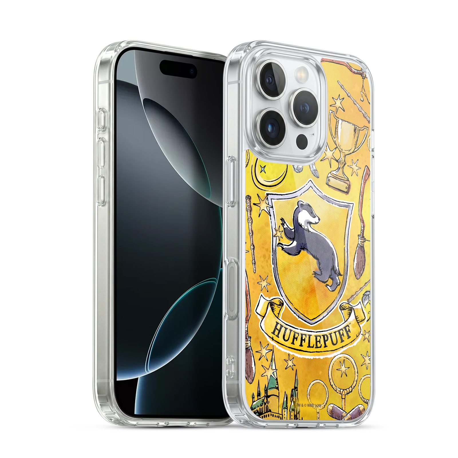 Hufflepuff Pattern Hybrid MagSafe Case for iPhone 16 Pro