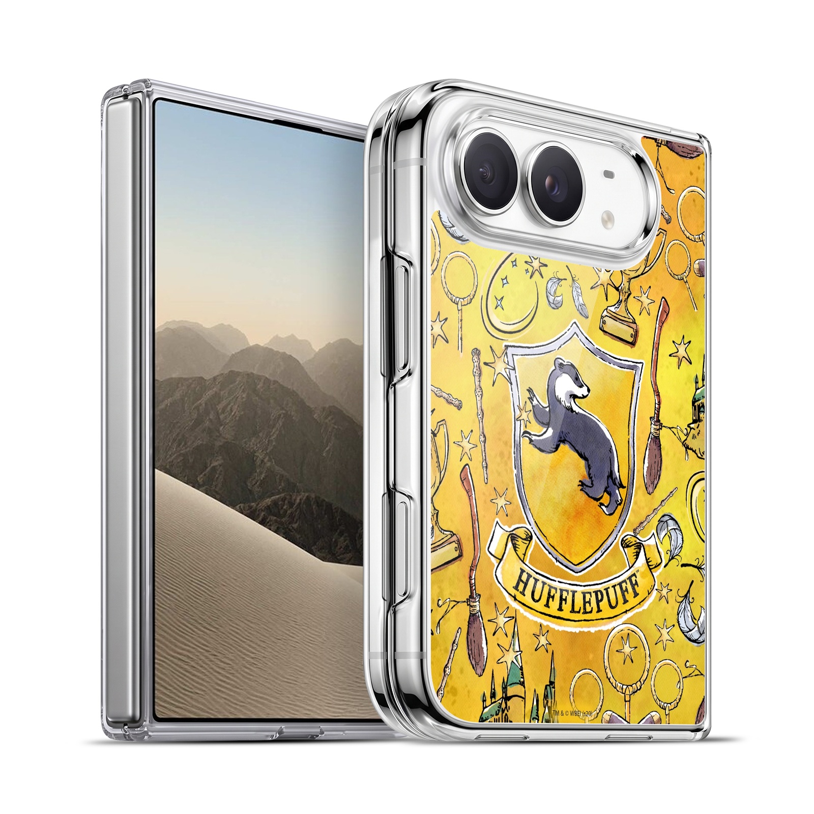 Hufflepuff Pattern Hybrid MagSafe Case for iPhone Duo