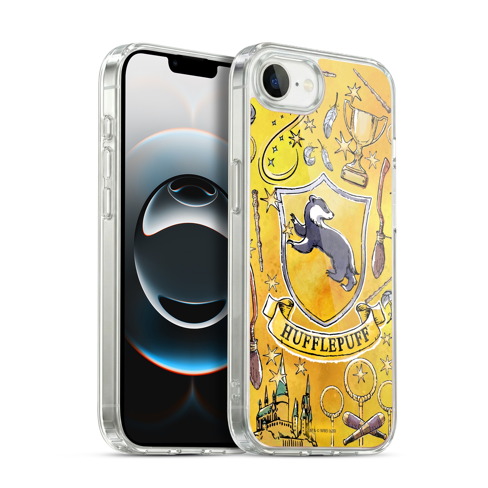 Hufflepuff Pattern Hybrid MagSafe Case for iPhone SE (4th gen)