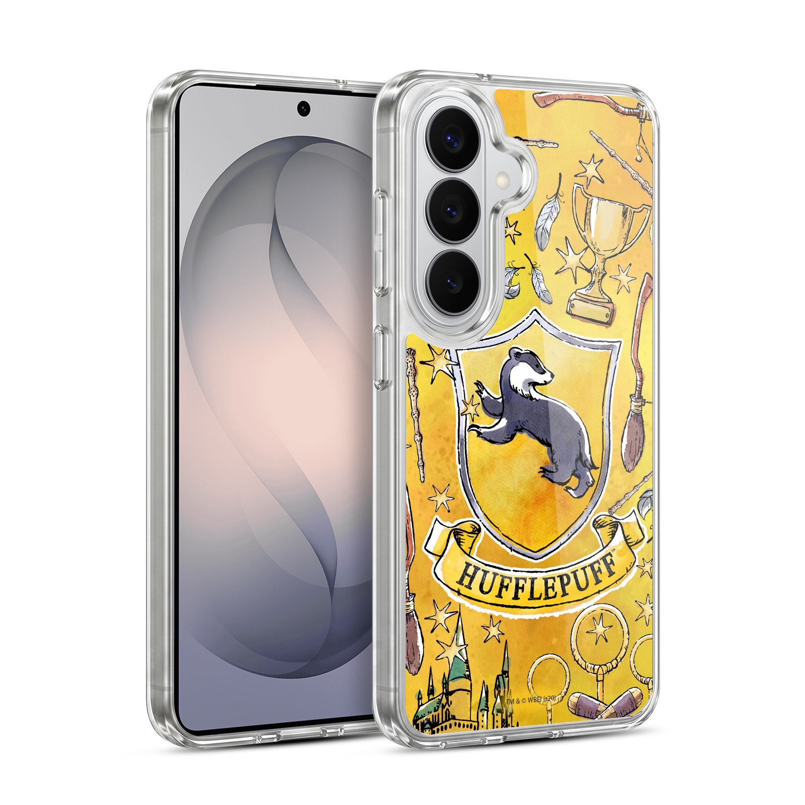 Hufflepuff Pattern Hybrid MagSafe Case for Galaxy S26 Plus