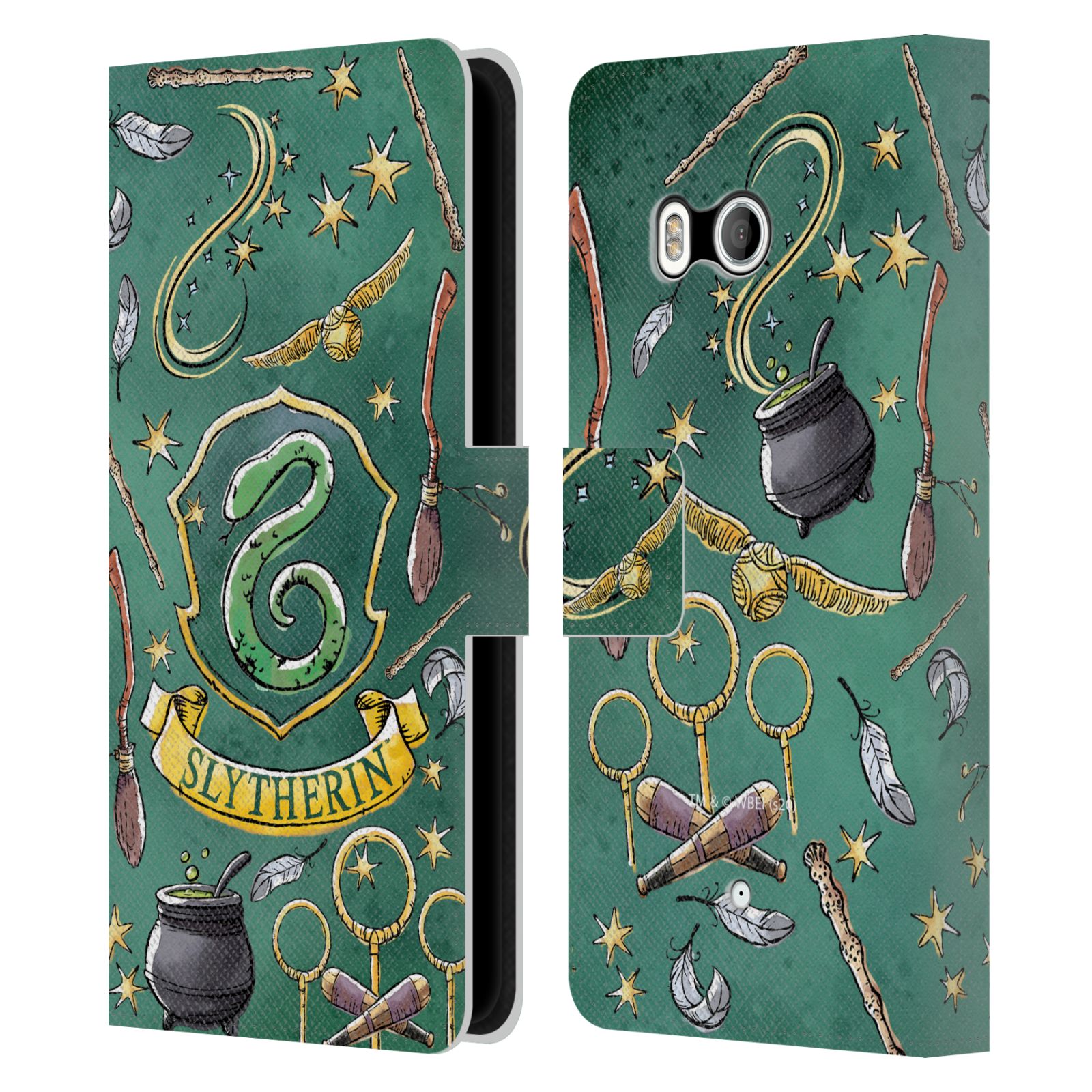 HARRY POTTER DEATHLY HALLOWS XIII LEATHER BOOK CASE FOR HTC PHONES 1 - Picture 7 of 7