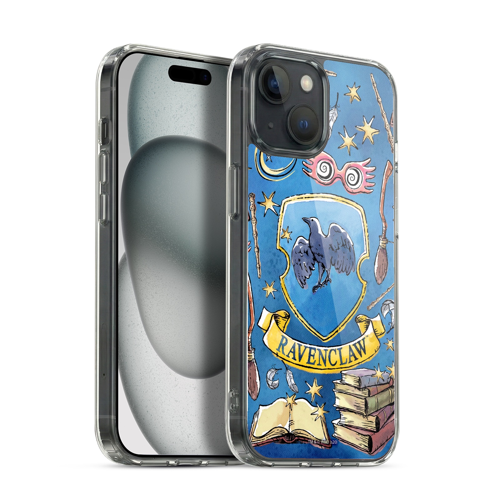 Ravenclaw Pattern Hybrid MagSafe Case for iPhone 15