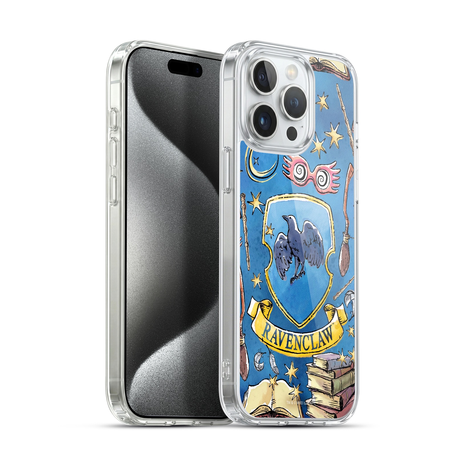 Ravenclaw Pattern Hybrid MagSafe Case for iPhone 15 Pro Max