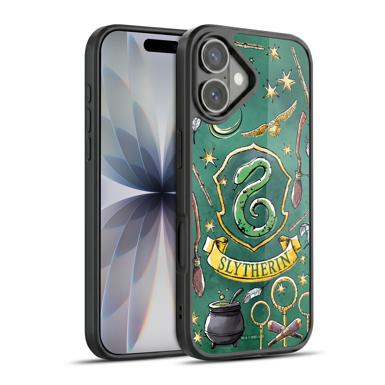 Slytherin Pattern Hard MagSafe Case for iPhone 17
