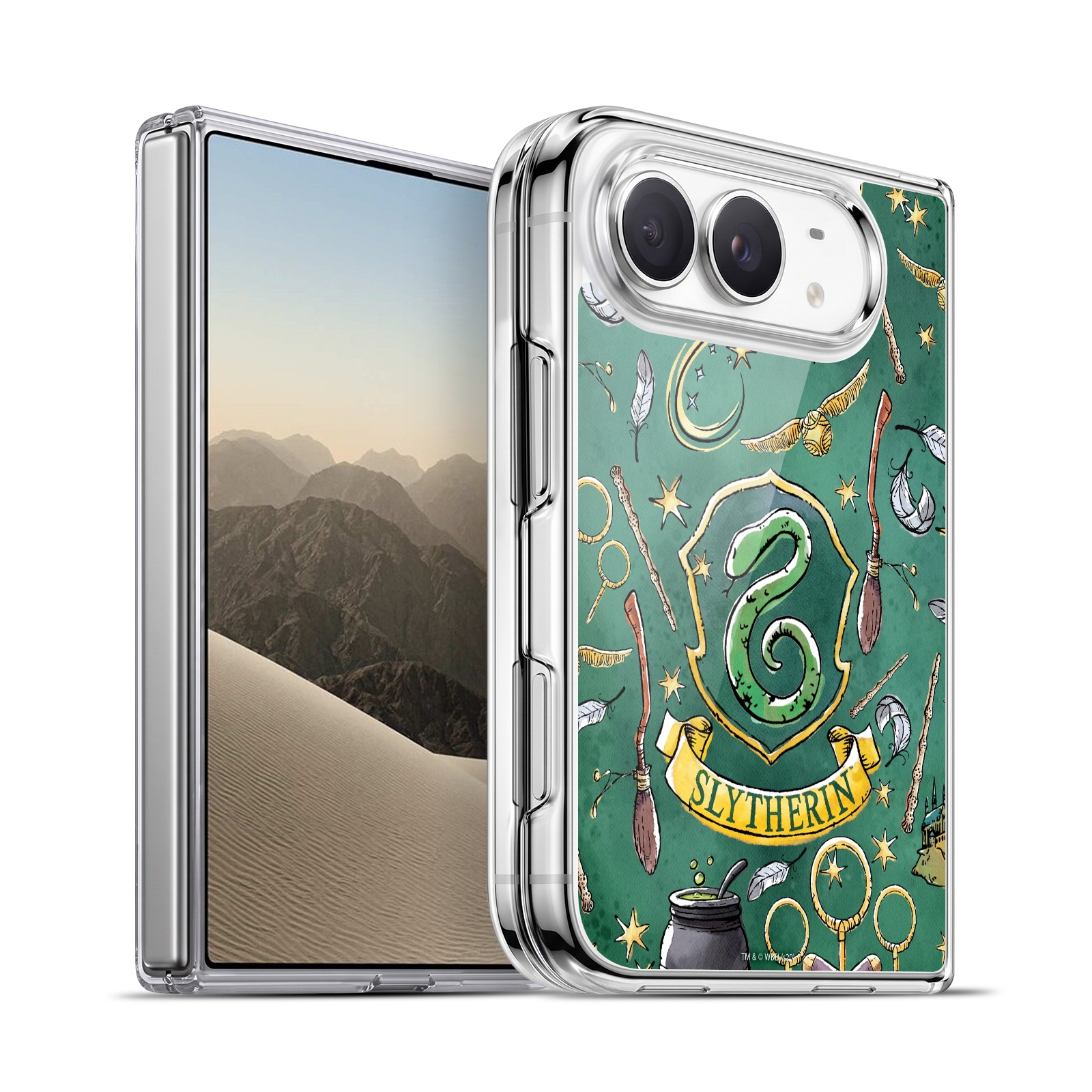 Slytherin Pattern Hybrid MagSafe Case for iPhone Duo