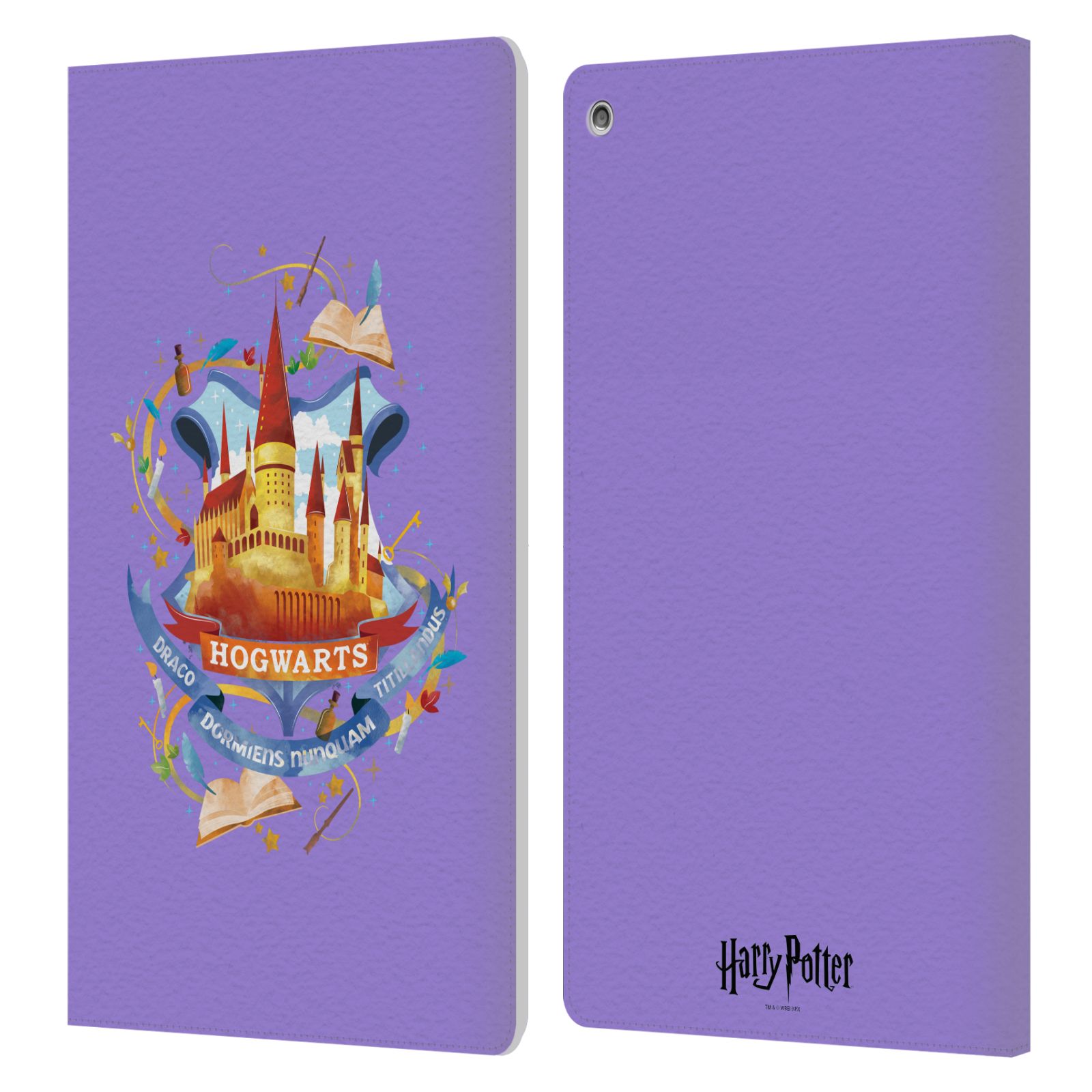OFFICIAL HARRY POTTER DEATHLY HALLOWS II LEATHER BOOK CASE FOR AMAZON FIRE - Picture 9 of 13