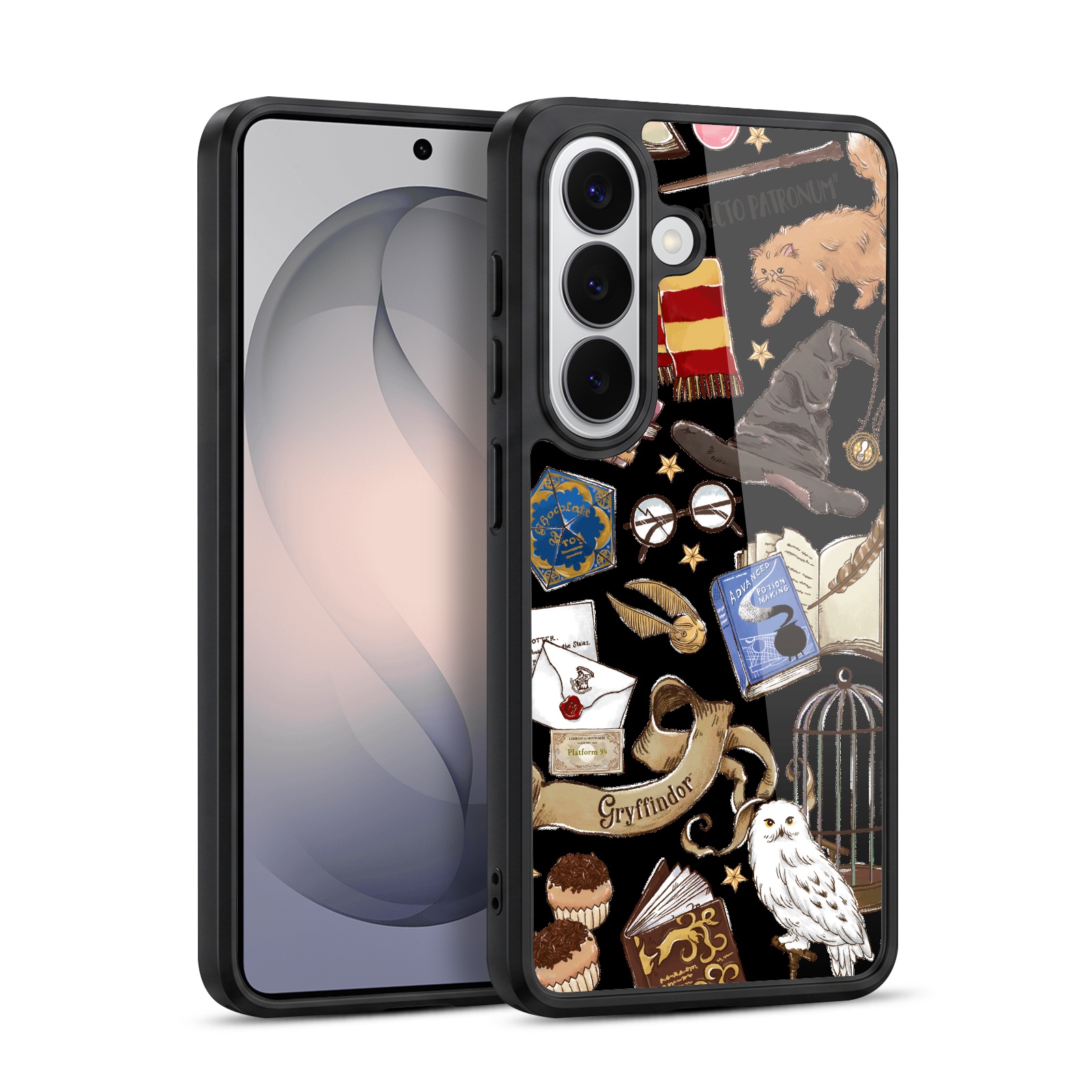 Hogwarts Pattern 2 Hard MagSafe Case for Galaxy S26 Plus