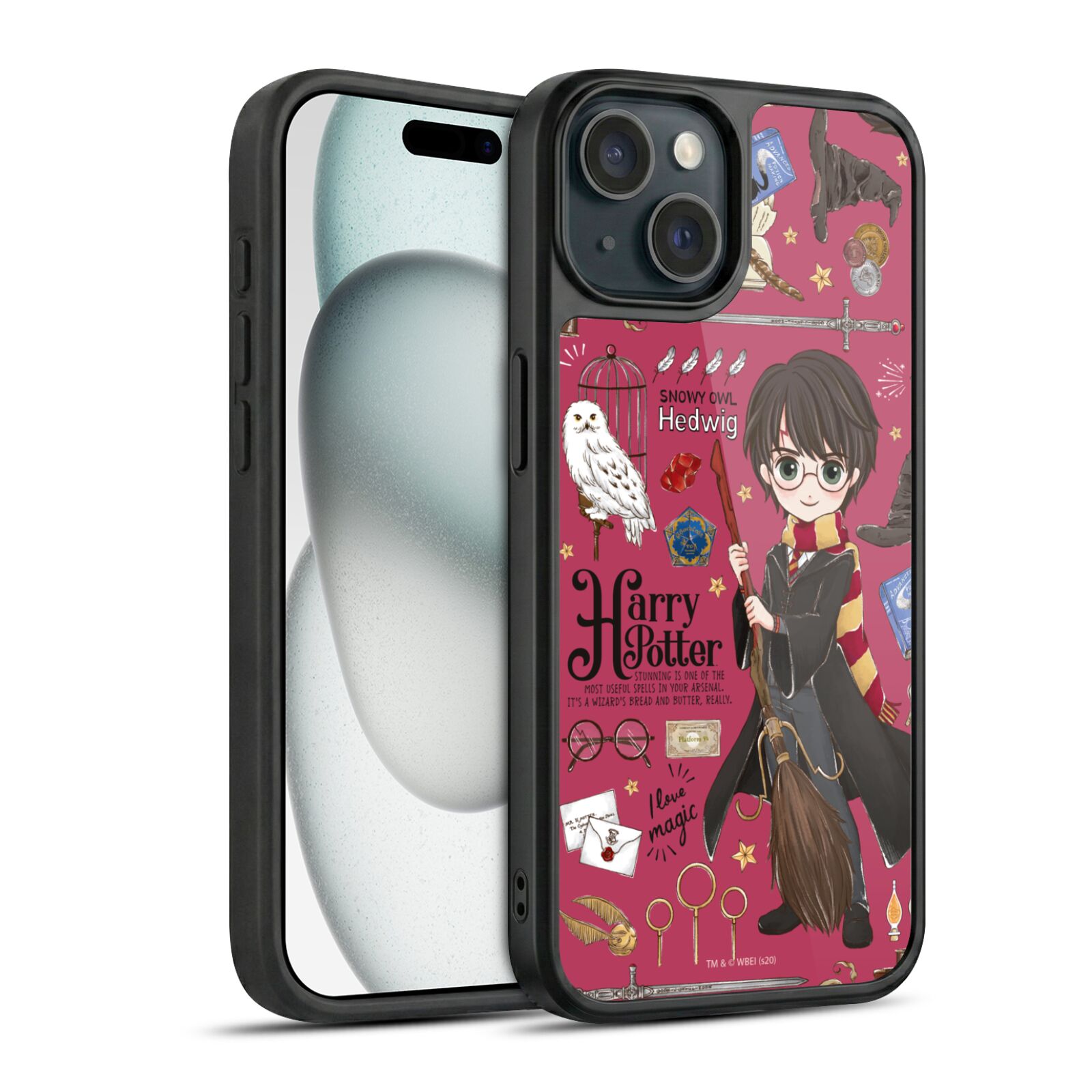 Harry Pattern Hard MagSafe Case for iPhone 15
