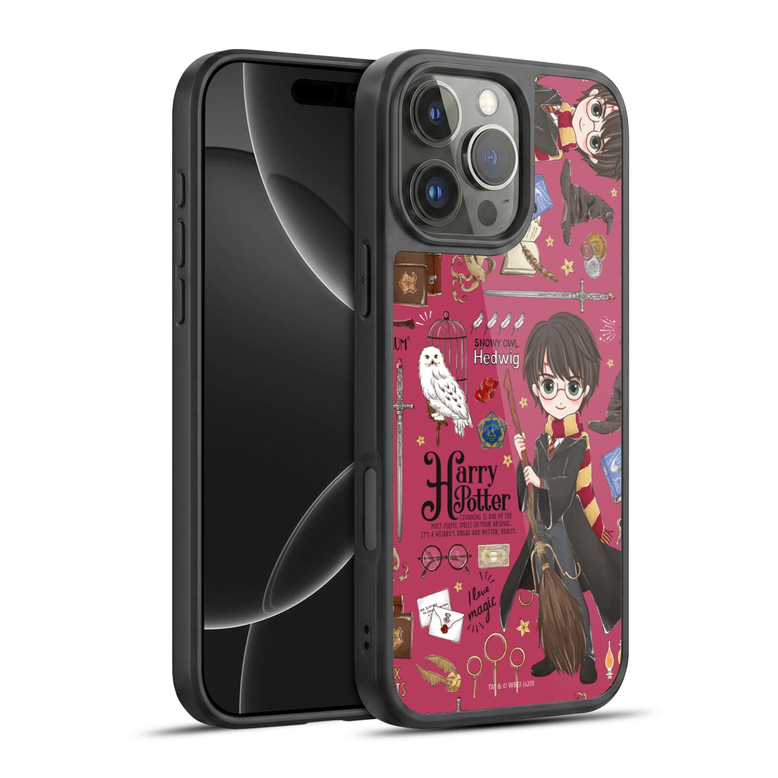 Harry Pattern Hard MagSafe Case for iPhone 16 Pro Max