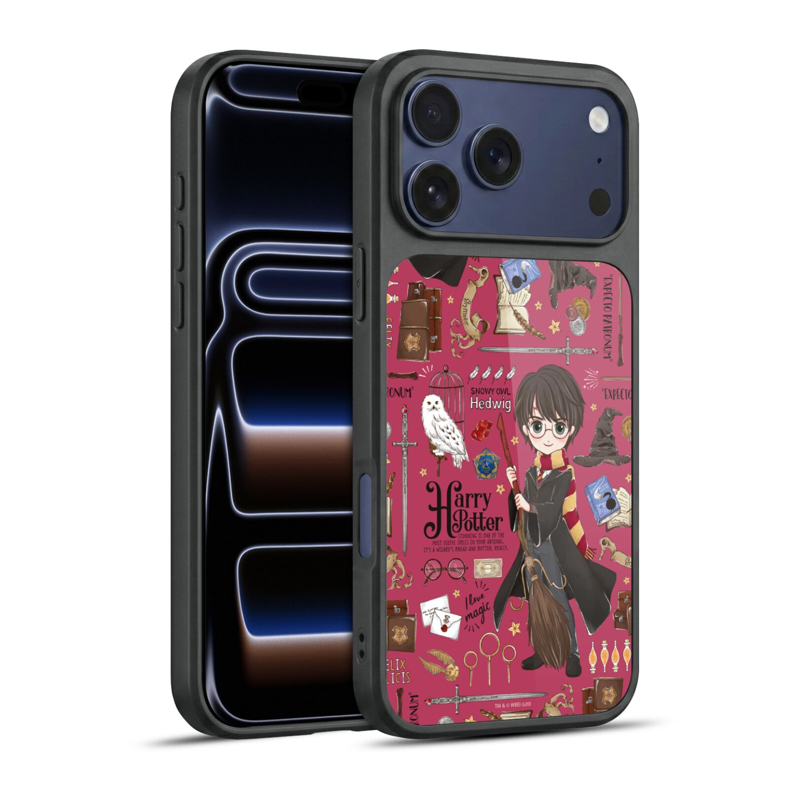 Harry Pattern Hard MagSafe Case for iPhone 17 Pro Max