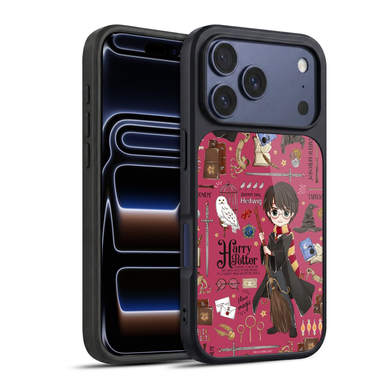 Harry Pattern Hard MagSafe Case for iPhone 17 Pro