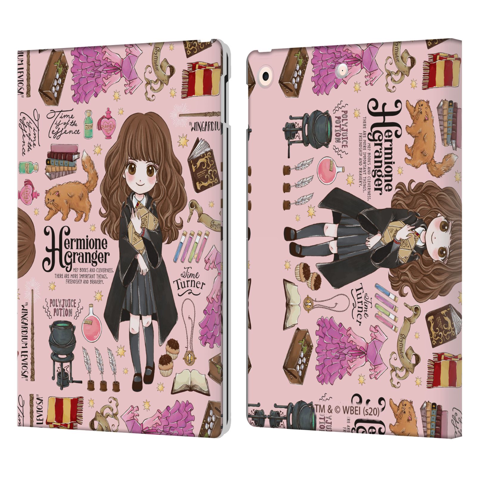 Hermione Pattern Leather Wallet Case for iPad 10.2″