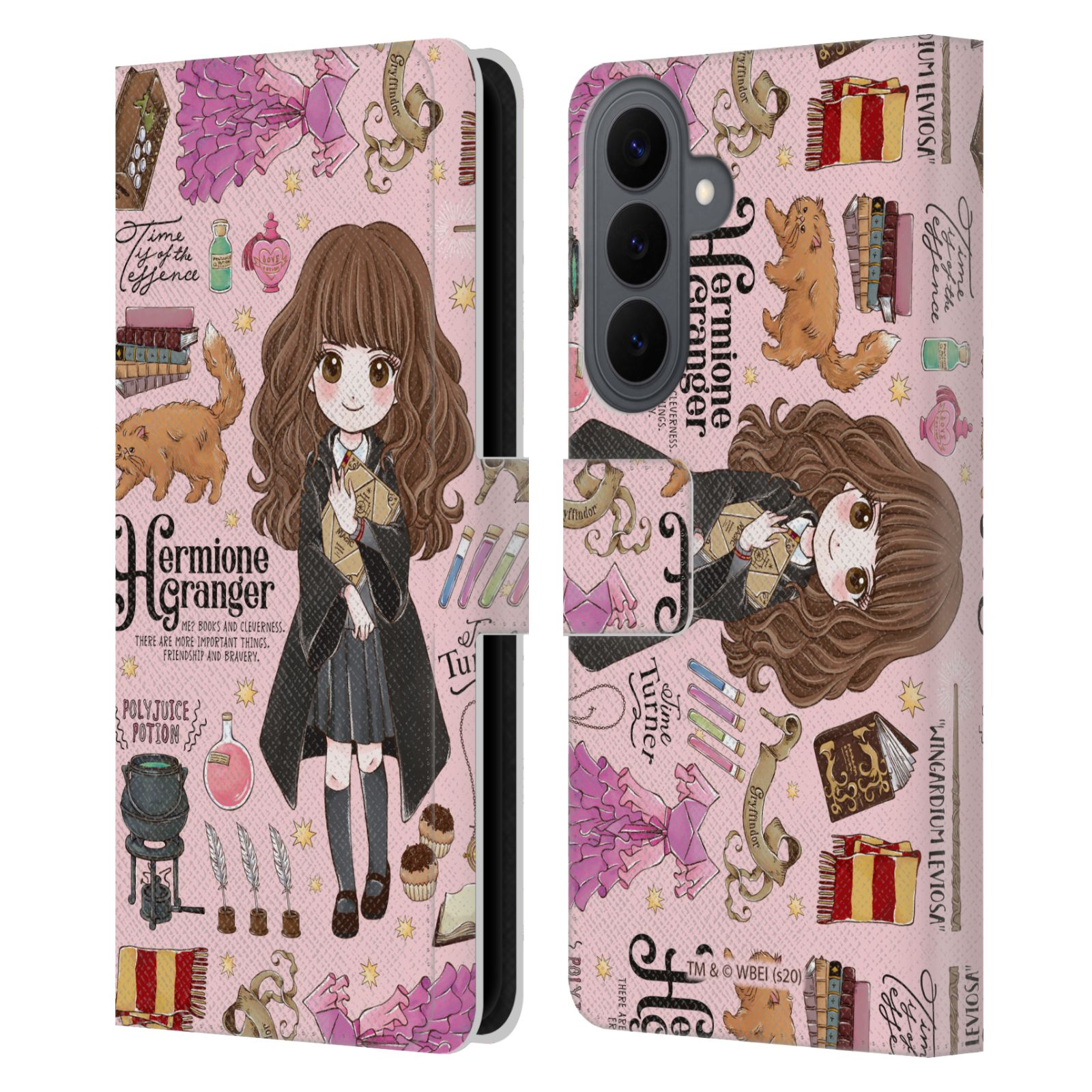 Hermione Pattern Leather Wallet Case for Galaxy S26 Plus