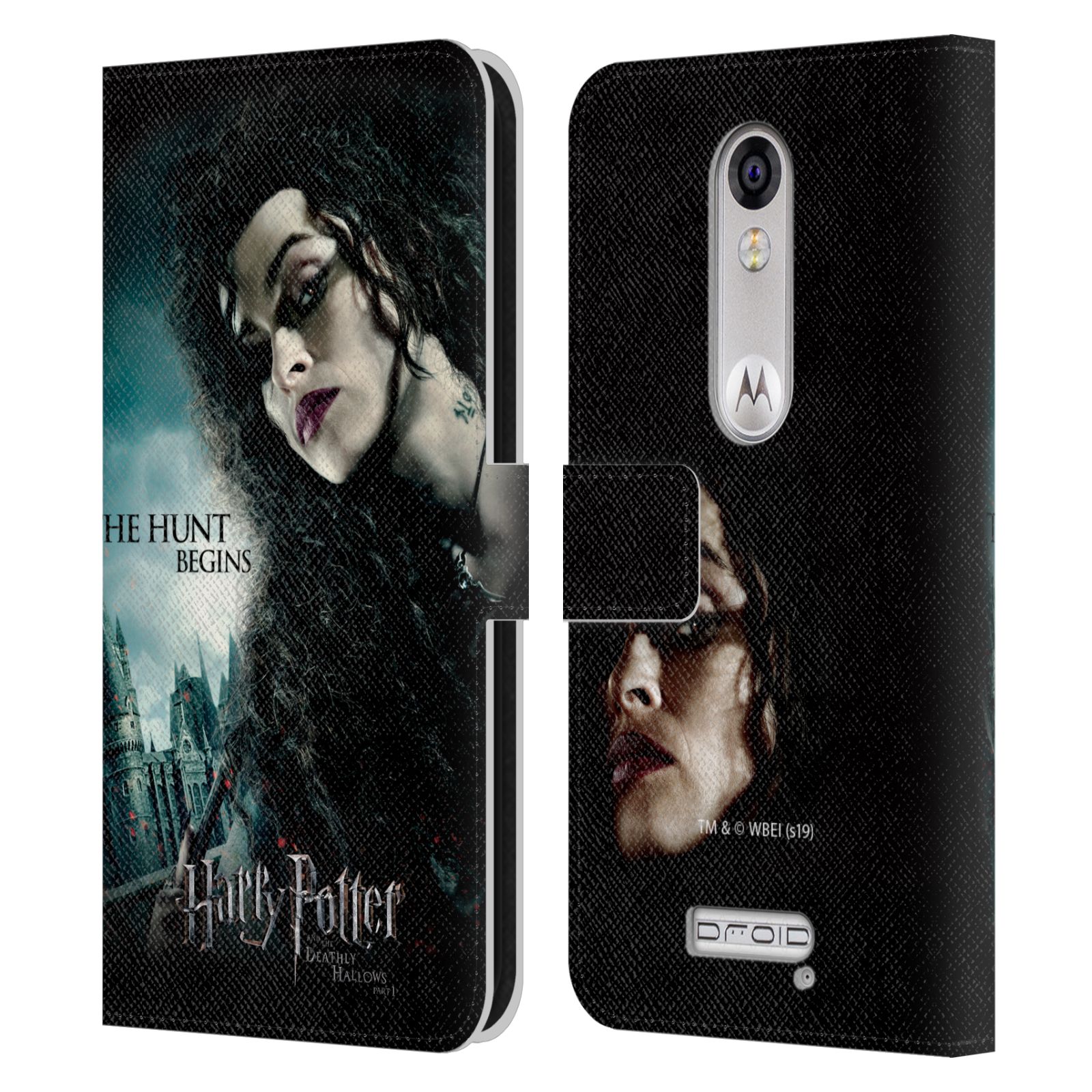 HARRY POTTER DEATHLY HALLOWS VII LEATHER BOOK WALLET CASE FOR MOTOROLA PHONES 2