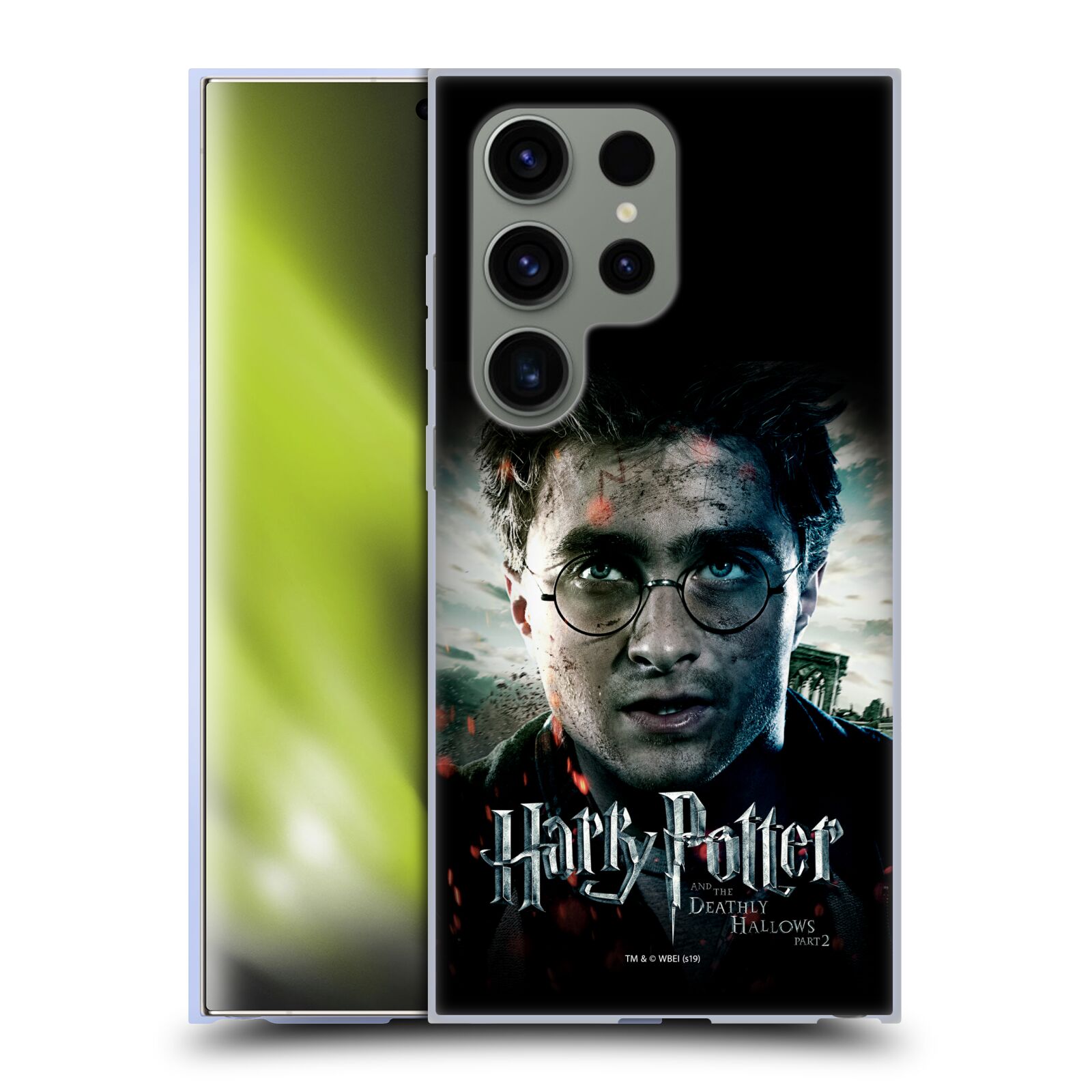 Silikonové lesklé pouzdro na mobil Samsung Galaxy S24 Ultra - Harry Potter a Relikvie smrti - Harry (Silikonový kryt, obal, pouzdro na mobilní telefon Samsung Galaxy S24 Ultra s licencovaným motivem Harry Potter a Relikvie smrti - Harry)