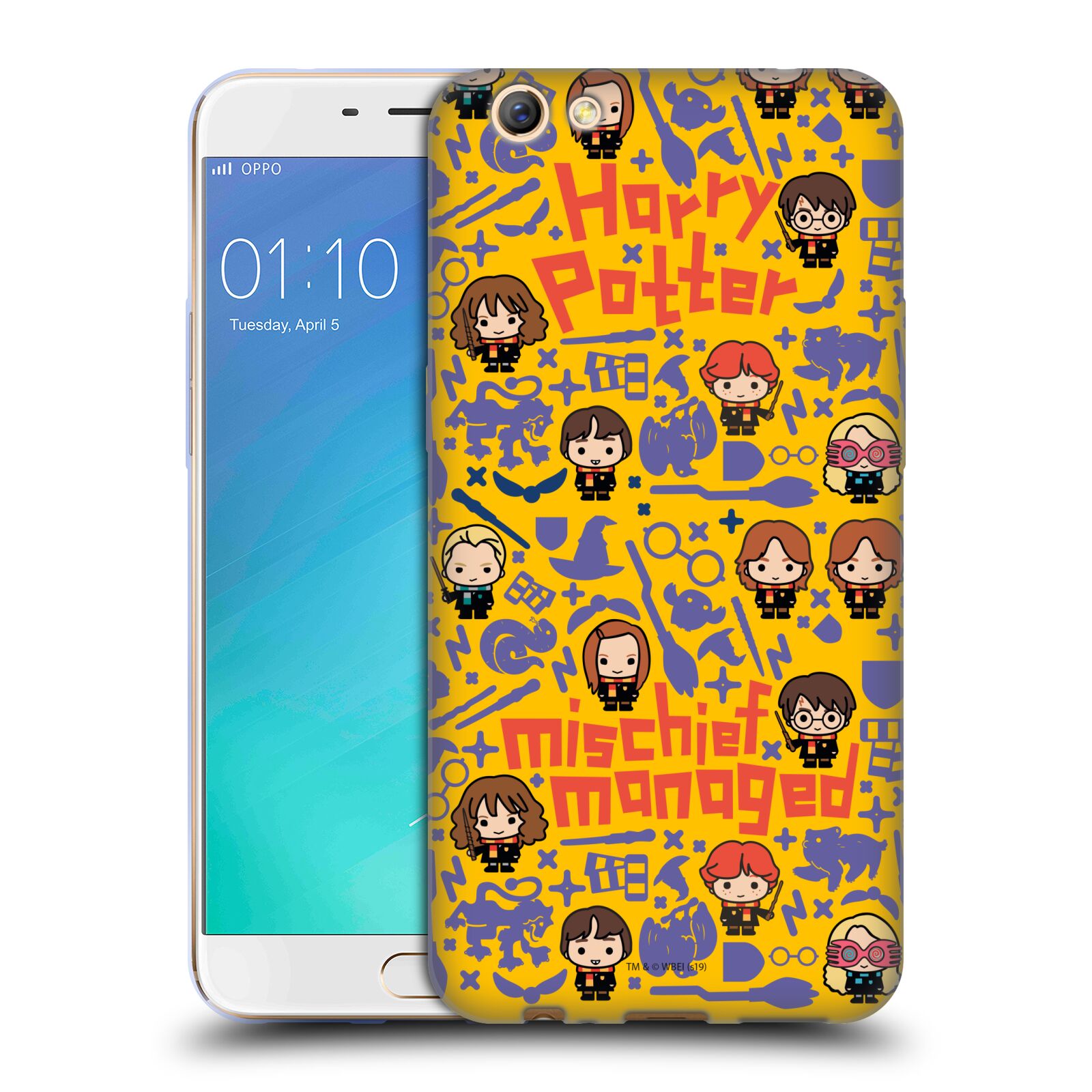 Case for Oppo A57s Official Harry Potter Characters Icons - Harry Potter