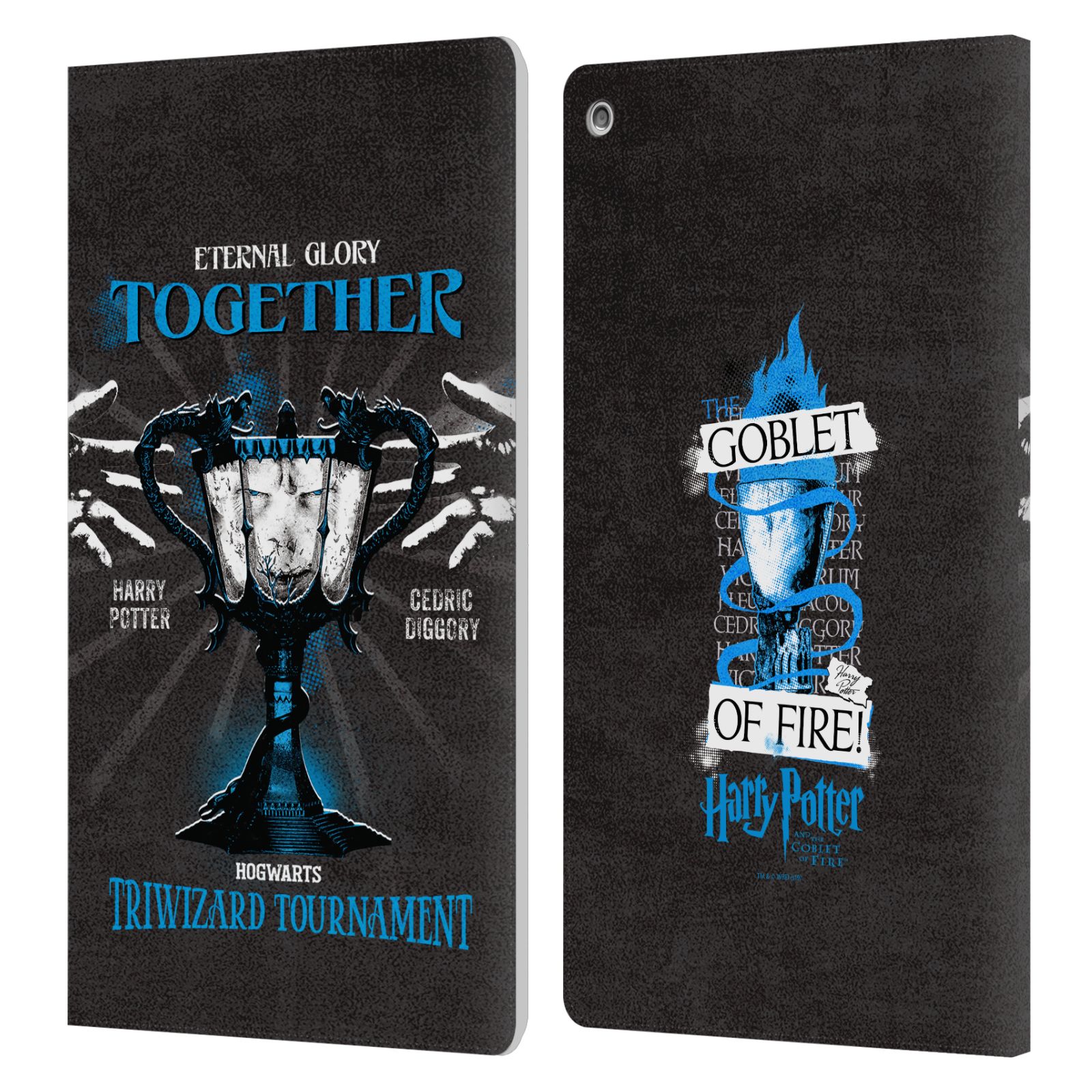 OFFICIAL HARRY POTTER GOBLET OF FIRE I LEATHER BOOK WALLET CASE FOR AMAZON FIRE - Picture 10 of 10
