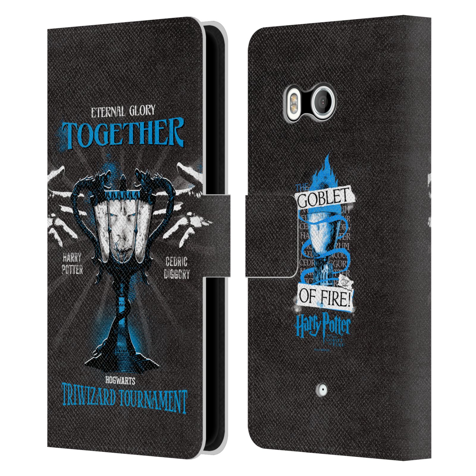 OFFICIAL HARRY POTTER GOBLET OF FIRE I LEATHER BOOK CASE FOR HTC PHONES 1 - Picture 7 of 7