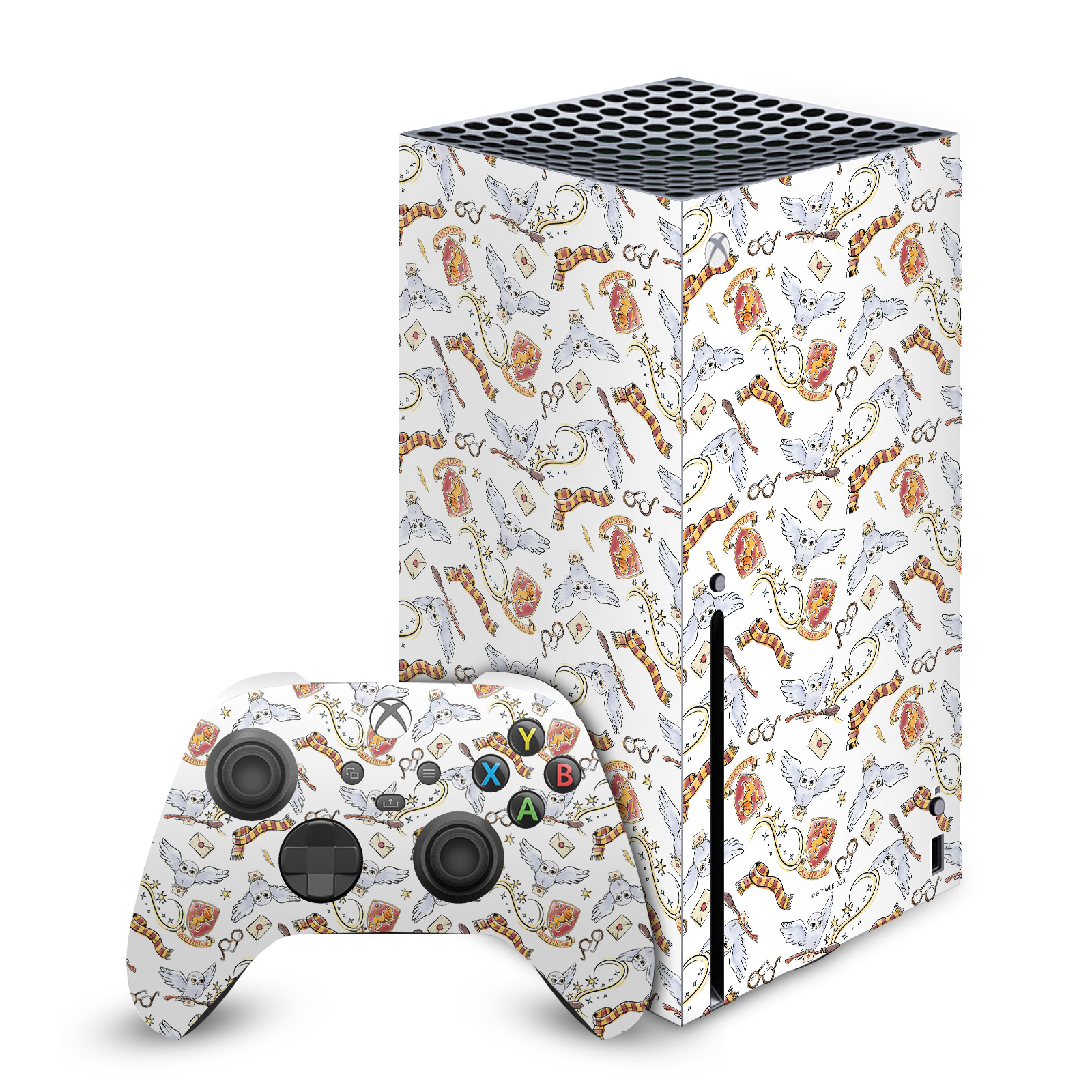 Hedwig Owl Pattern Gaming Skin for Xbox Series X Console + Controller