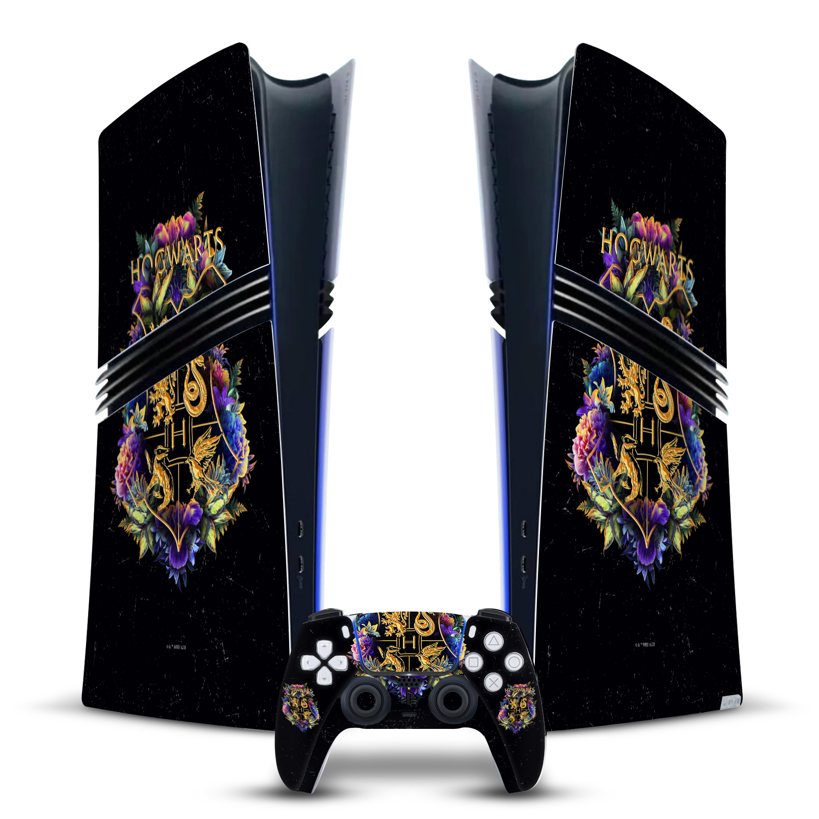 Hogwarts Crest Gaming Skin for PS5 Pro Digital Console + Controller