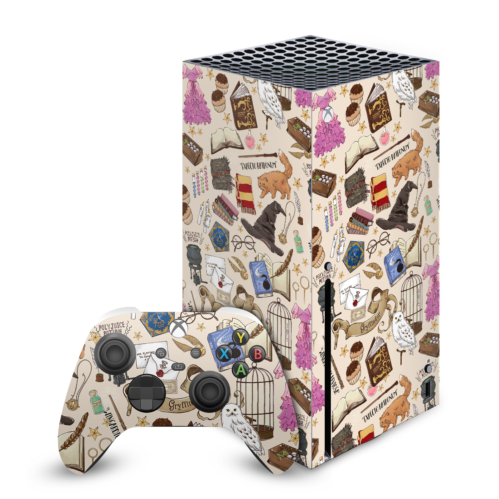 Hogwarts Pattern Gaming Skin for Xbox Series X Console + Controller