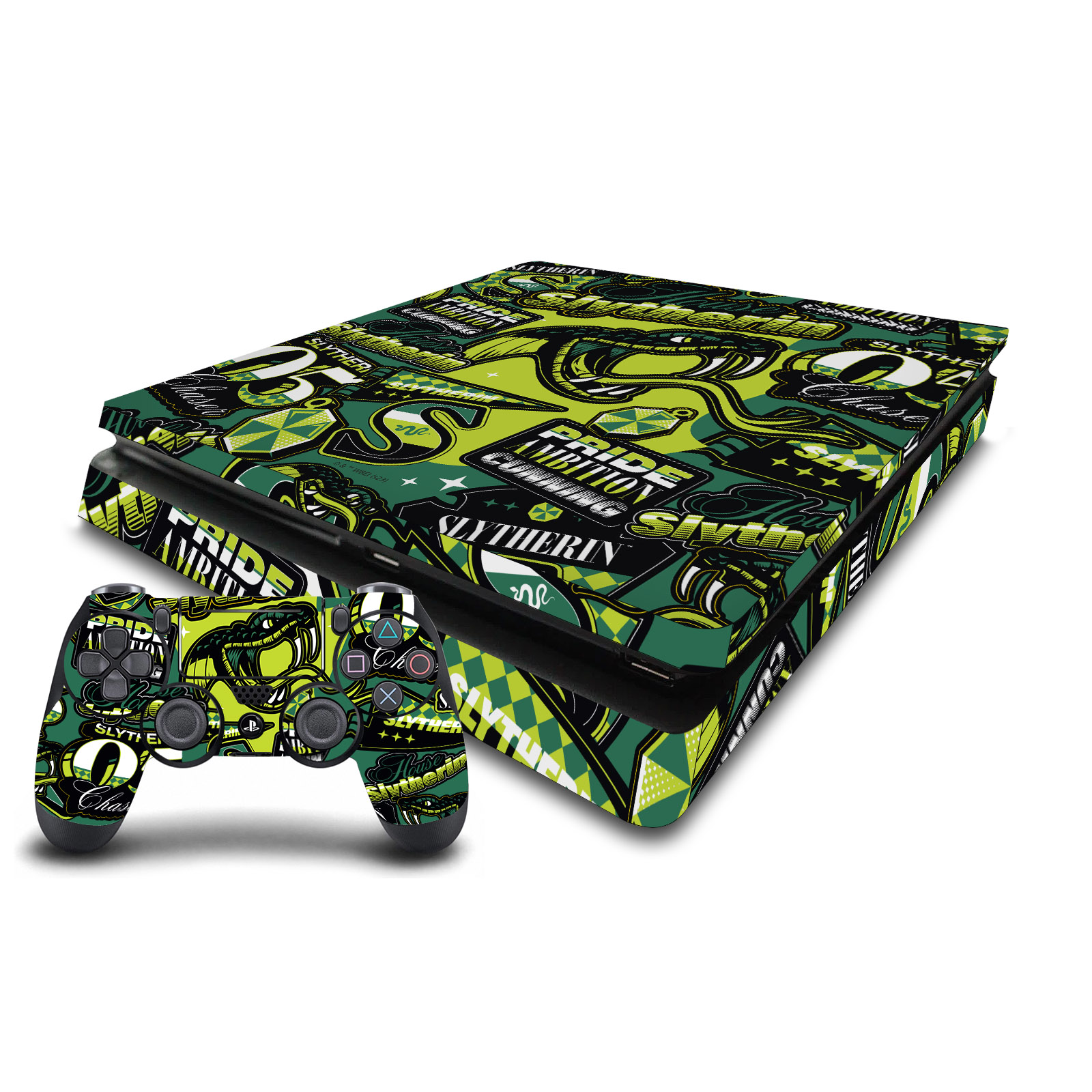 OFFIZIELLE HARRY POTTER GRAFIKEN VINYL SKIN FOR PS4 SLIM CONSOLE & DUALSHOCK 4 - Picture 19 of 19