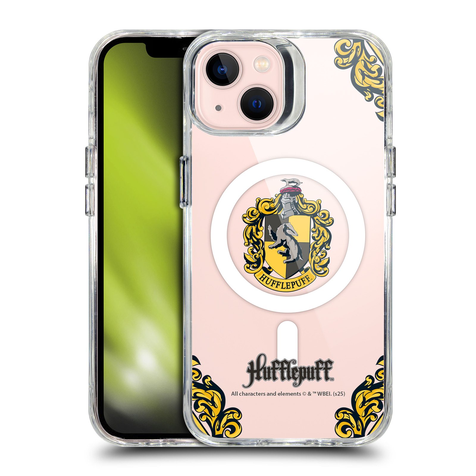 Hufflepuff Clear MagSafe Case for iPhone 13