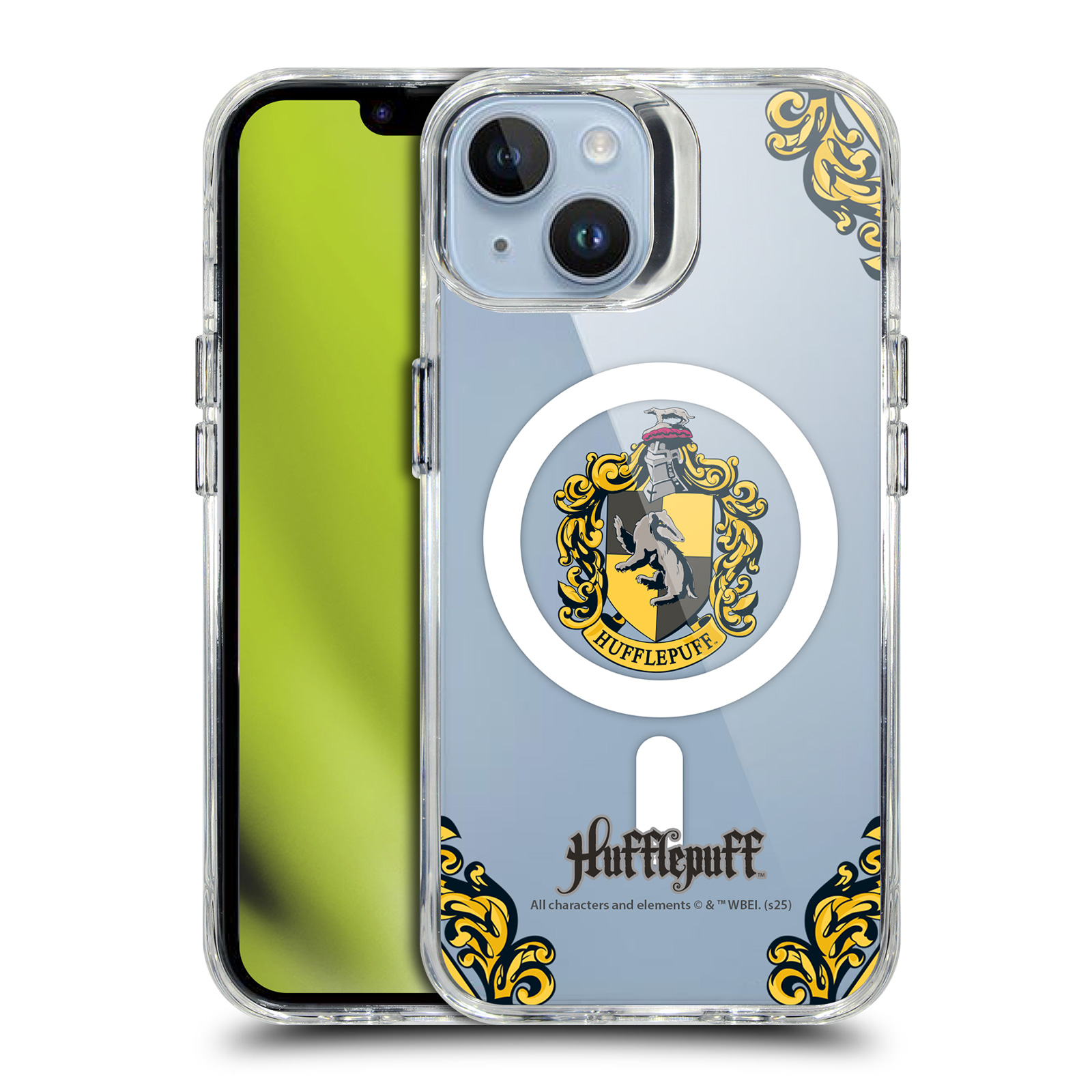 Hufflepuff Clear MagSafe Case for iPhone 14