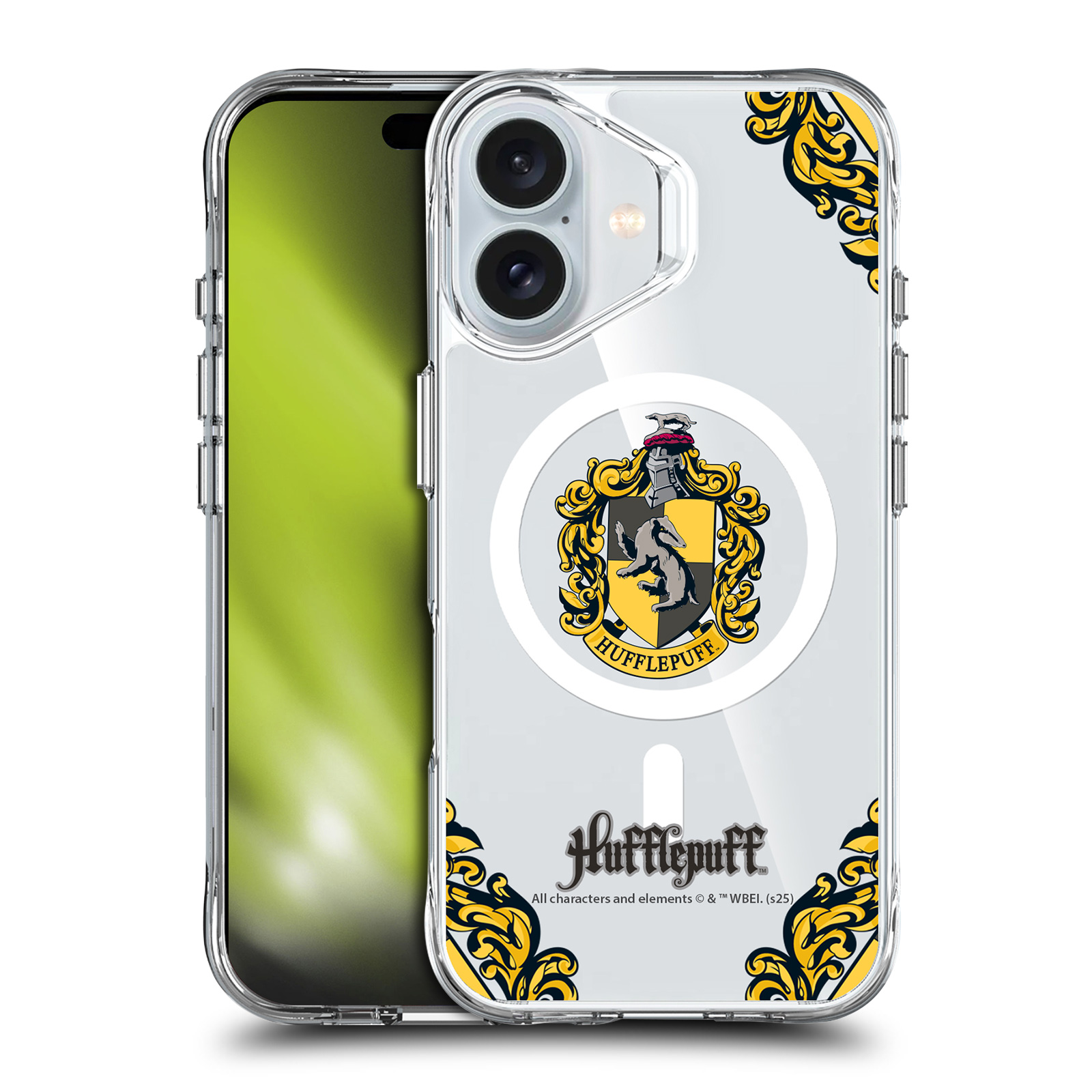 Hufflepuff Clear MagSafe Case for iPhone 16