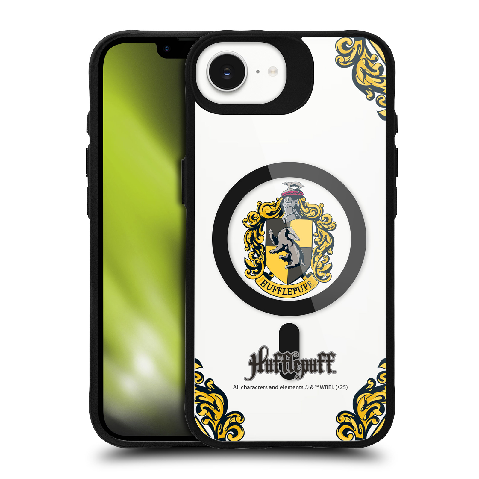 Hufflepuff Black MagSafe Case for iPhone SE (4th gen)